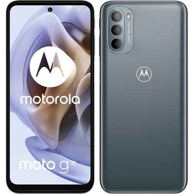 Motorola XT2173-3 Moto G31 128 GB / 4 GB - Smartphone - mineral grey Smartphone (6,4 Zoll, 128 GB Speicherplatz)