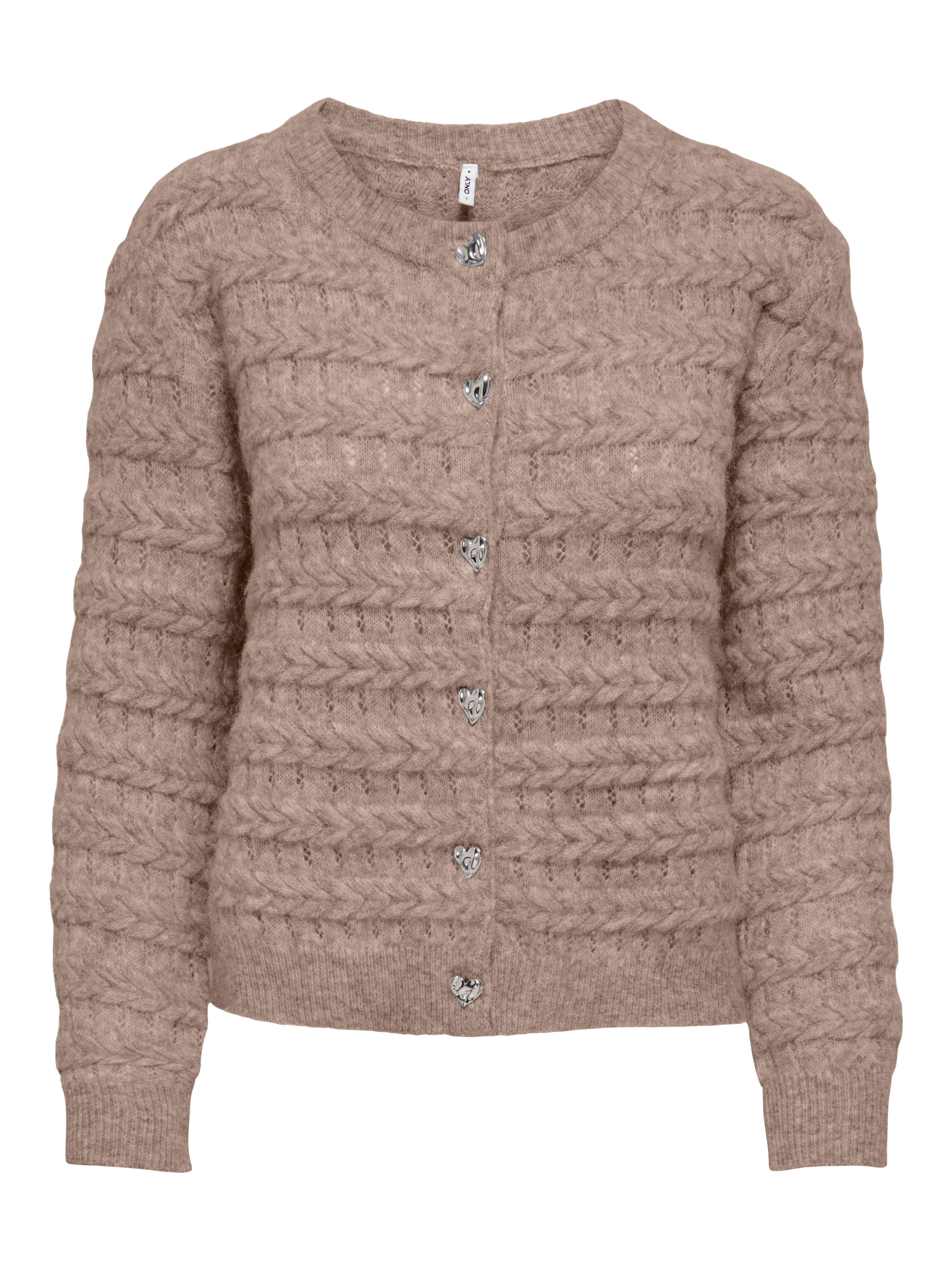 ONLY Strickjacke ONLCABALA LS CABEL CARDIGAN CC KNT Materialmix, regular fit