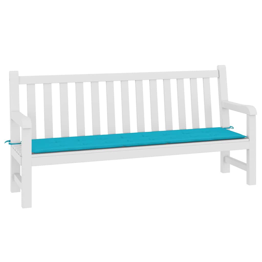 vidaXL Sitzauflage Gartenbank-Auflage Türkis 200x50x4 cm günstig online kaufen