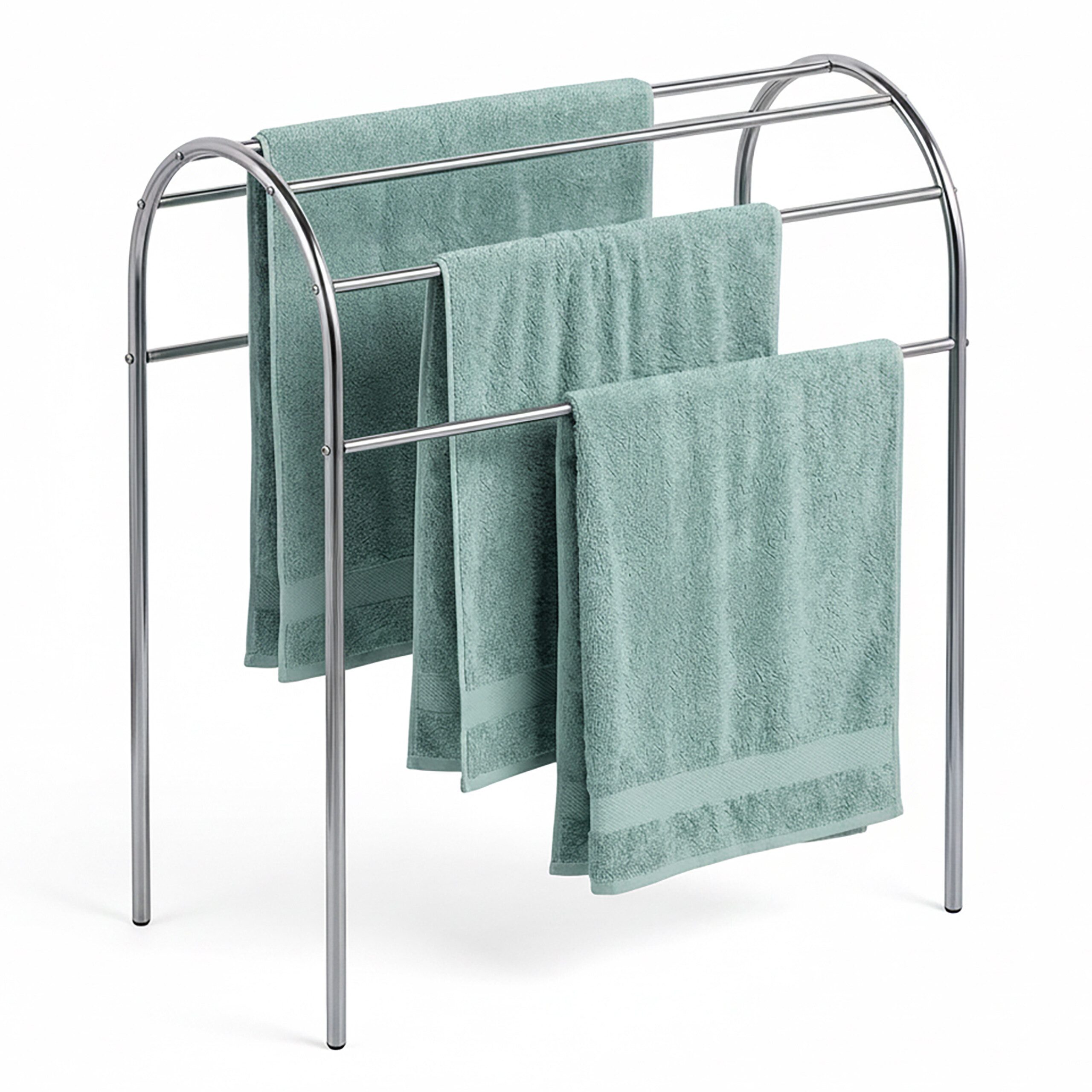 relaxdays Handtuchständer mit 6 Stangen