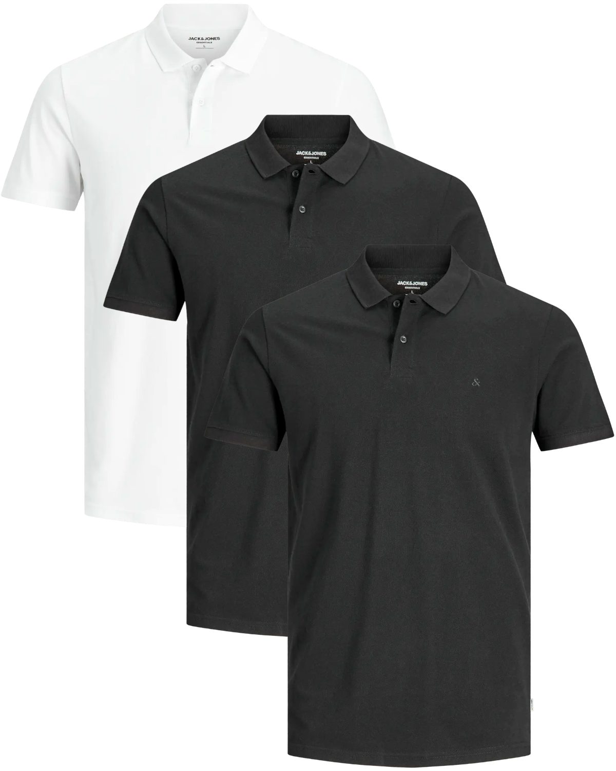 Jack & Jones Poloshirt (3er-Pack) in Unifarbe