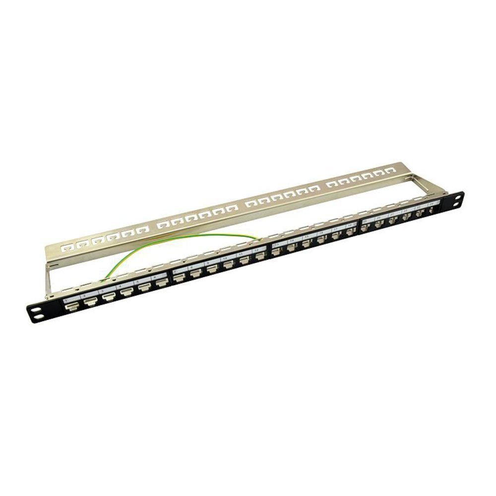 Keystone Modular Verteilerfeld 0.5HE für 24 Ke Netzwerk-Patch-Panel