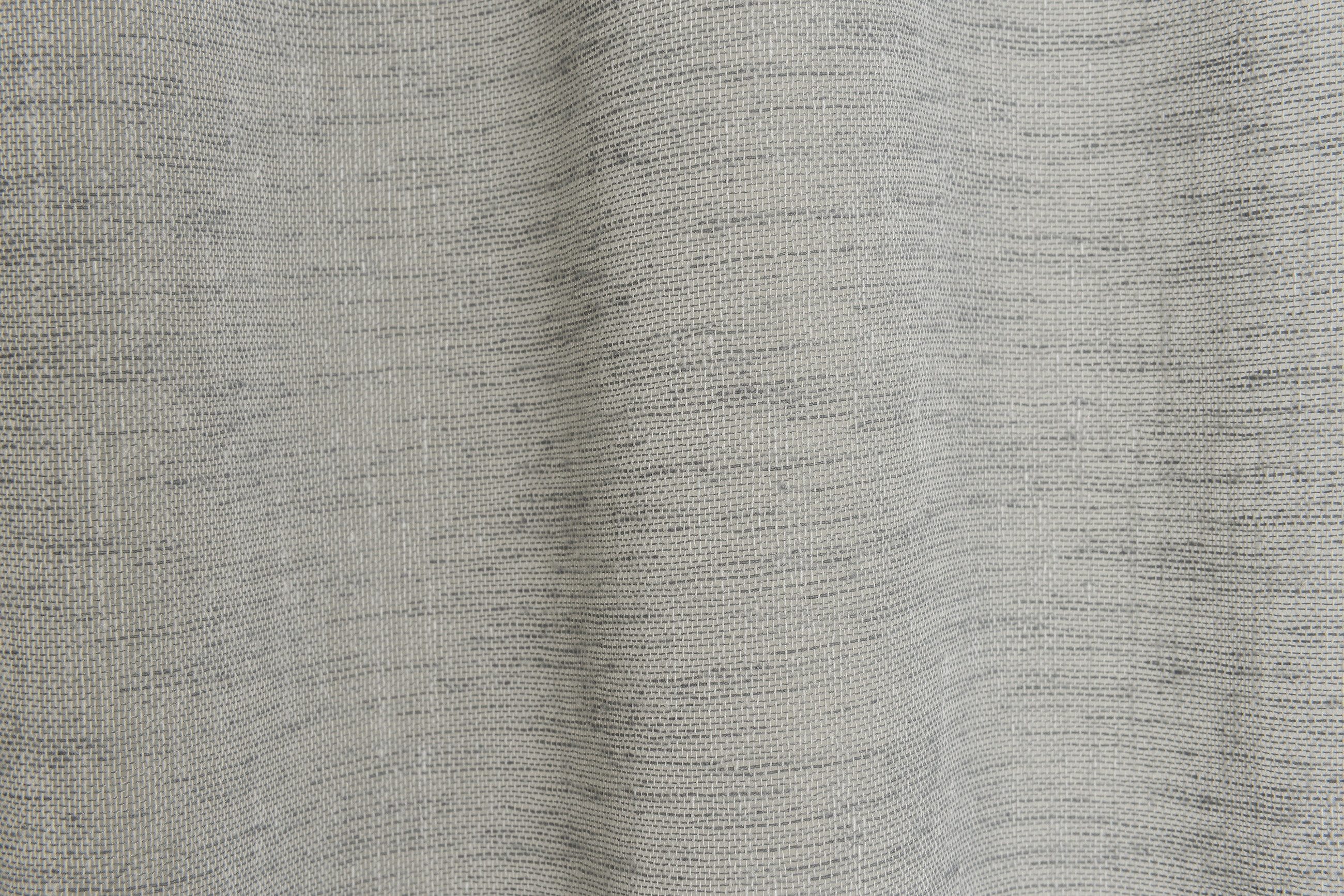 ELBERSDRUCKE Vorhang Vorhang mit verdeckten Schlaufen Liem grau halbtransparent 255x140cm (1 St), halbtransparent