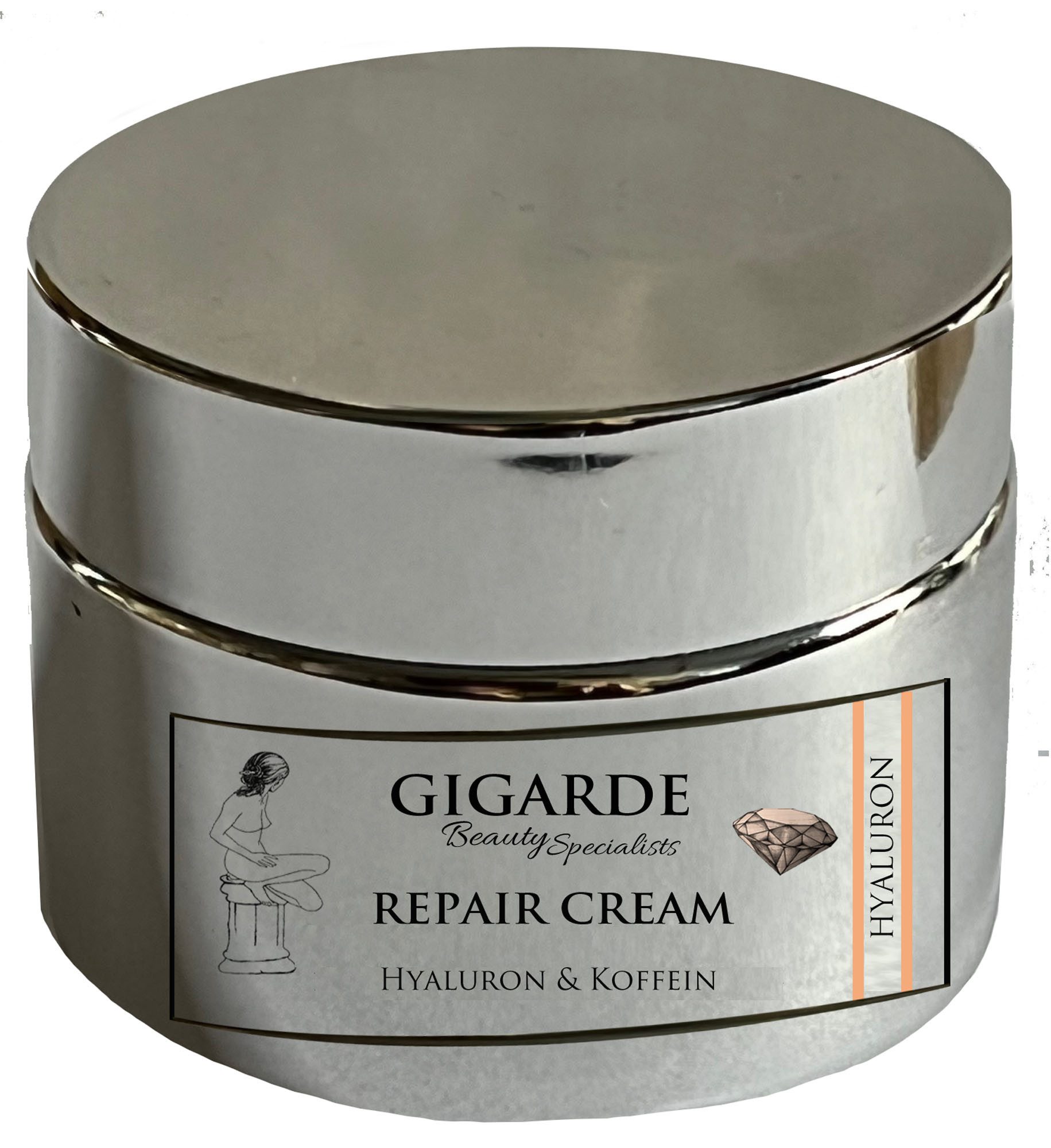 Gigarde Tagescreme Gigarde Repair Creme mit Aloe Vera, Hyaluron und Koffein, 50 ml