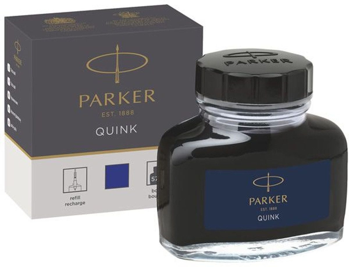 Parker Füllhalter Tinte Quink 57ml blau