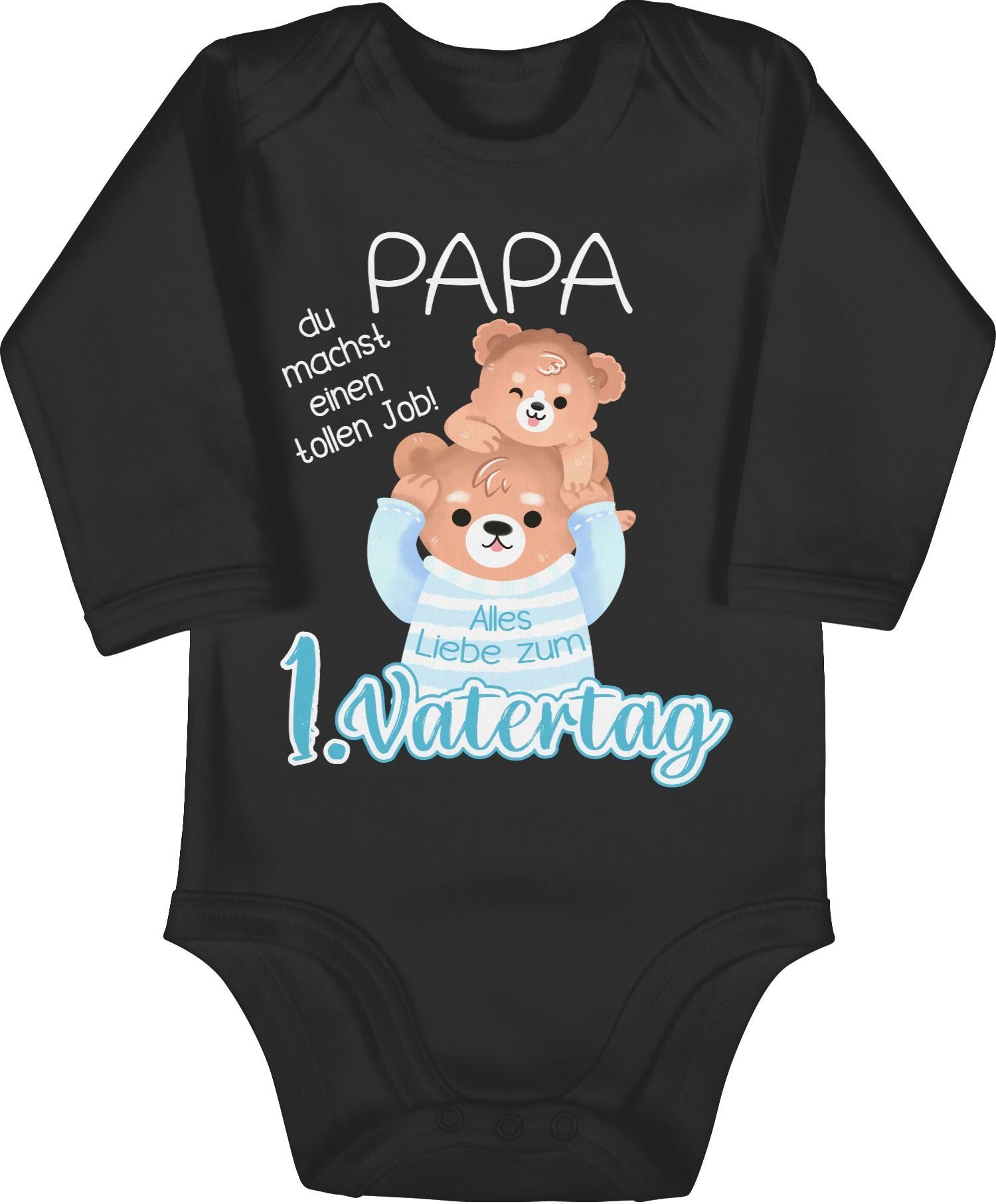 Shirtracer Shirtbody Alles Liebe zum 1. Vatertag - Papa Bär und Baby Bär Geschenk Vatertag Baby