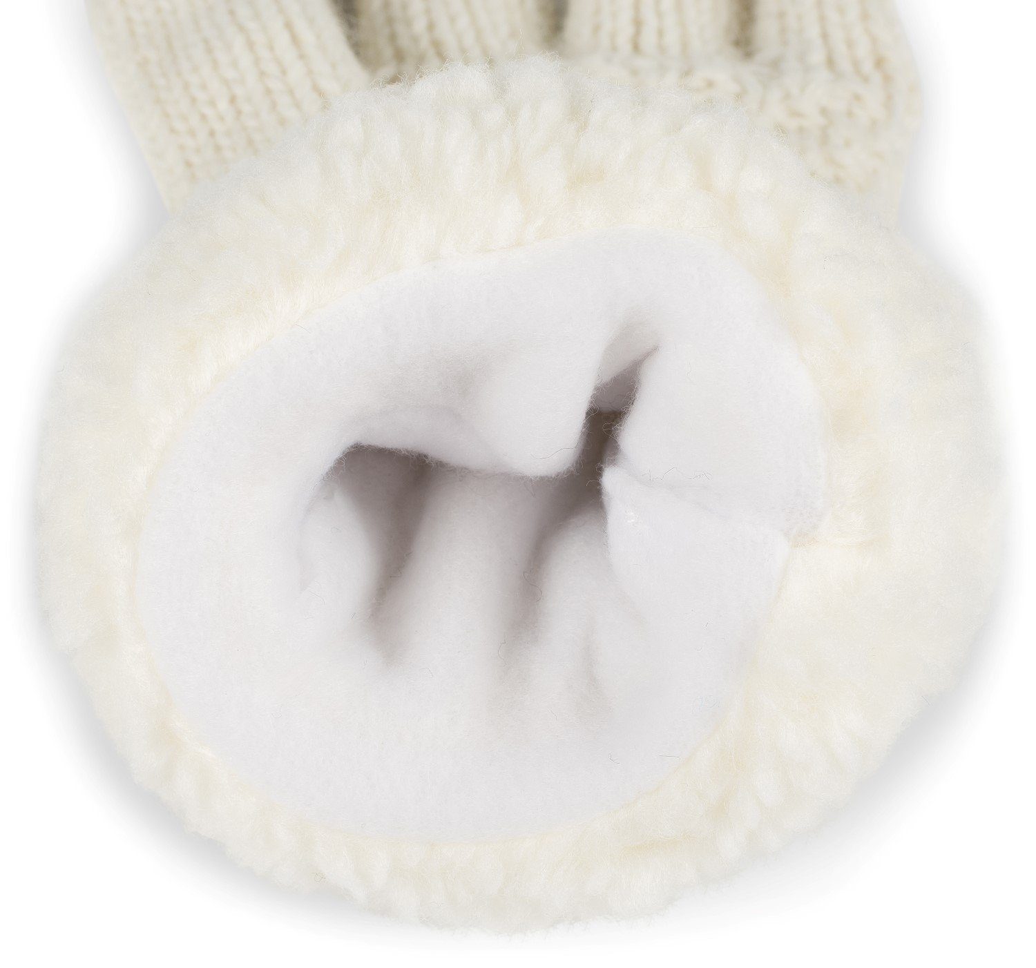 styleBREAKER Strickhandschuhe Strickhandschuhe mit Perlmuster und Fleece (1-St)