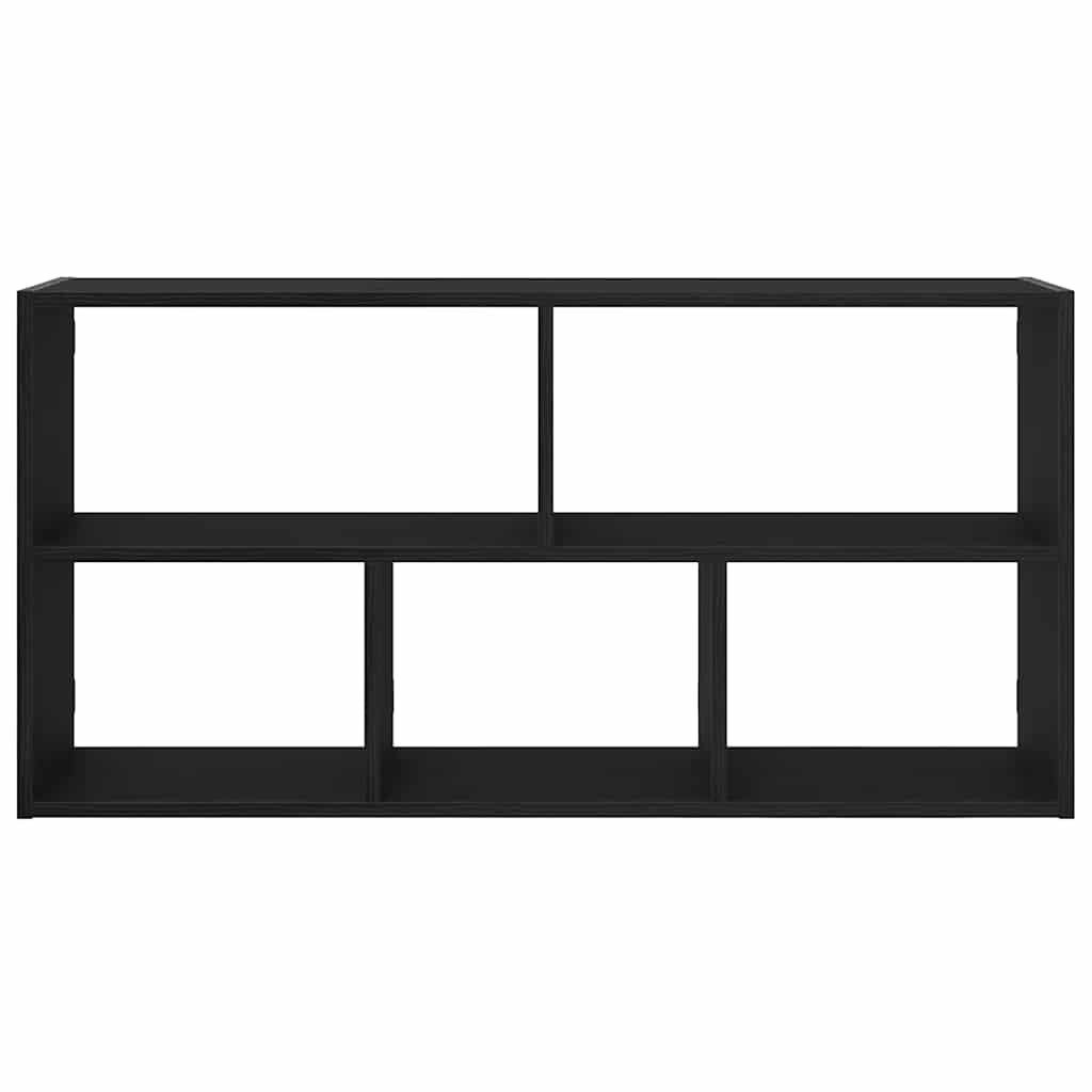 vidaXL Regal Wandregal Schwarz Eichen-Optik 100x25x50 cm Holzwerkstoff, 1-tlg. – Bild 5 von 5