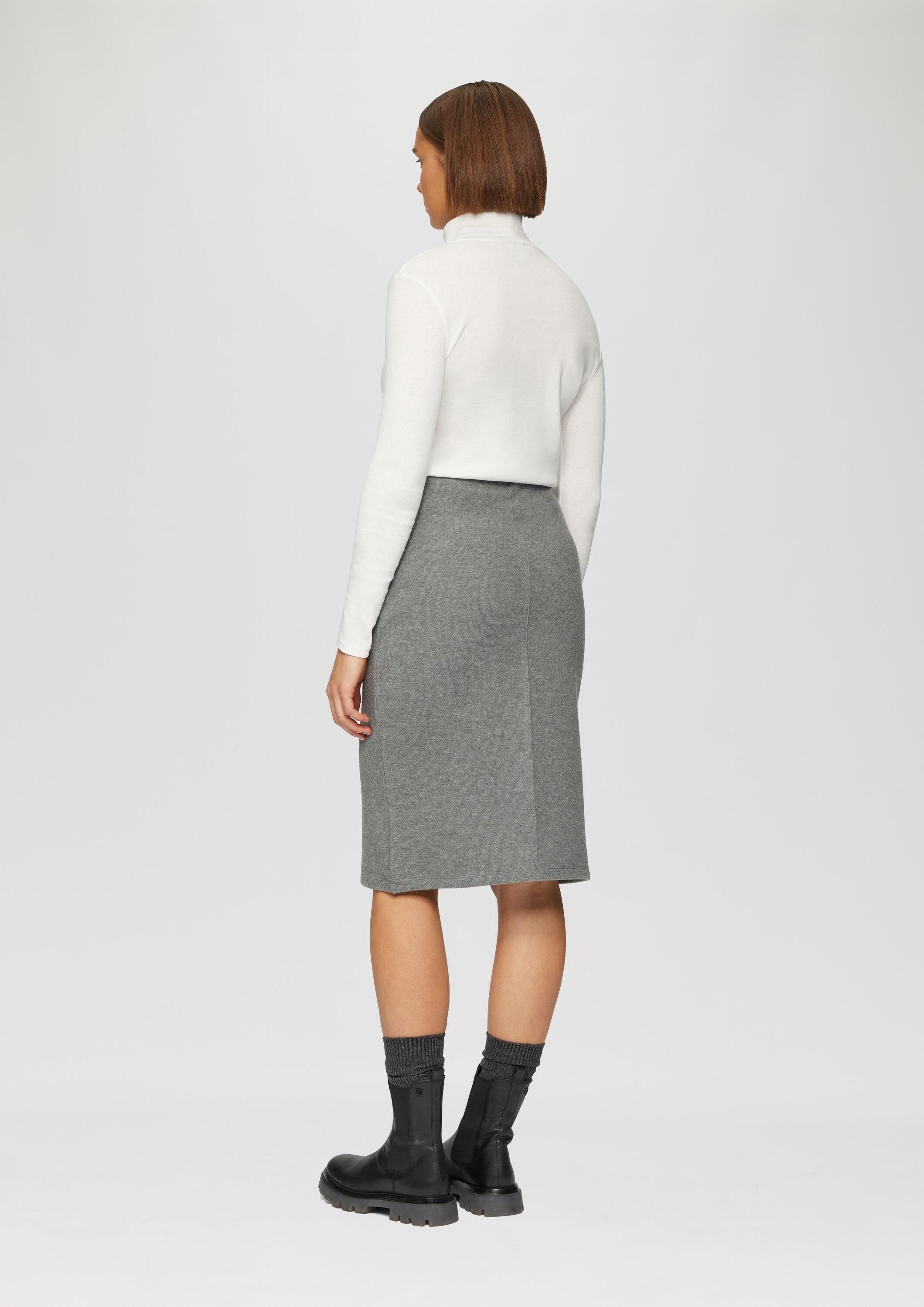 s.Oliver Midirock Rock Weicher Midi-Rock aus Sweat