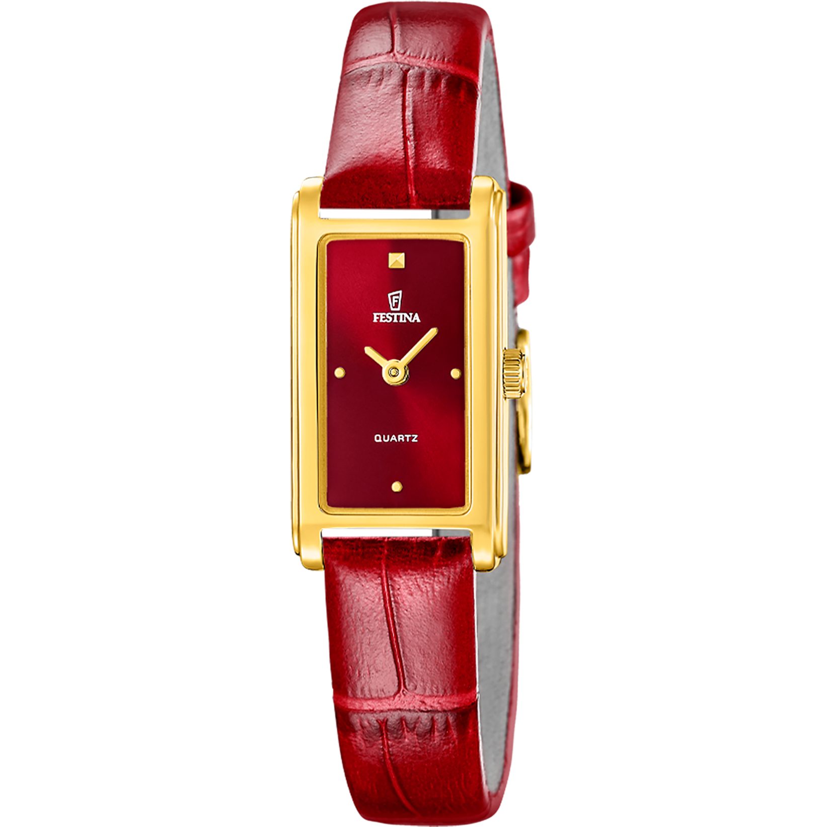 Festina Quarzuhr Mademoiselle F20770_3, Armbanduhr, Damenuhr, Lederarmband, analog