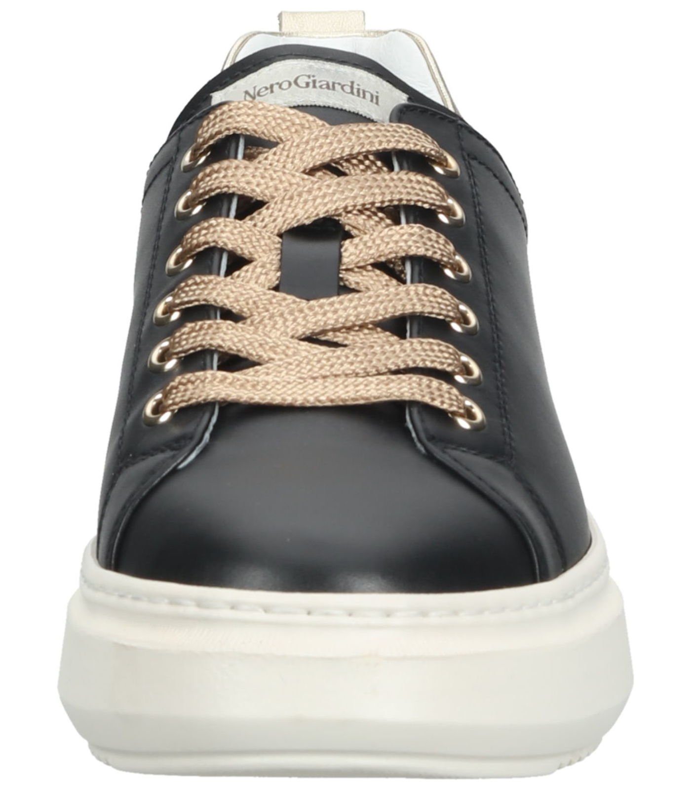 Leder/Textil Nero Sneaker Sneaker Giardini