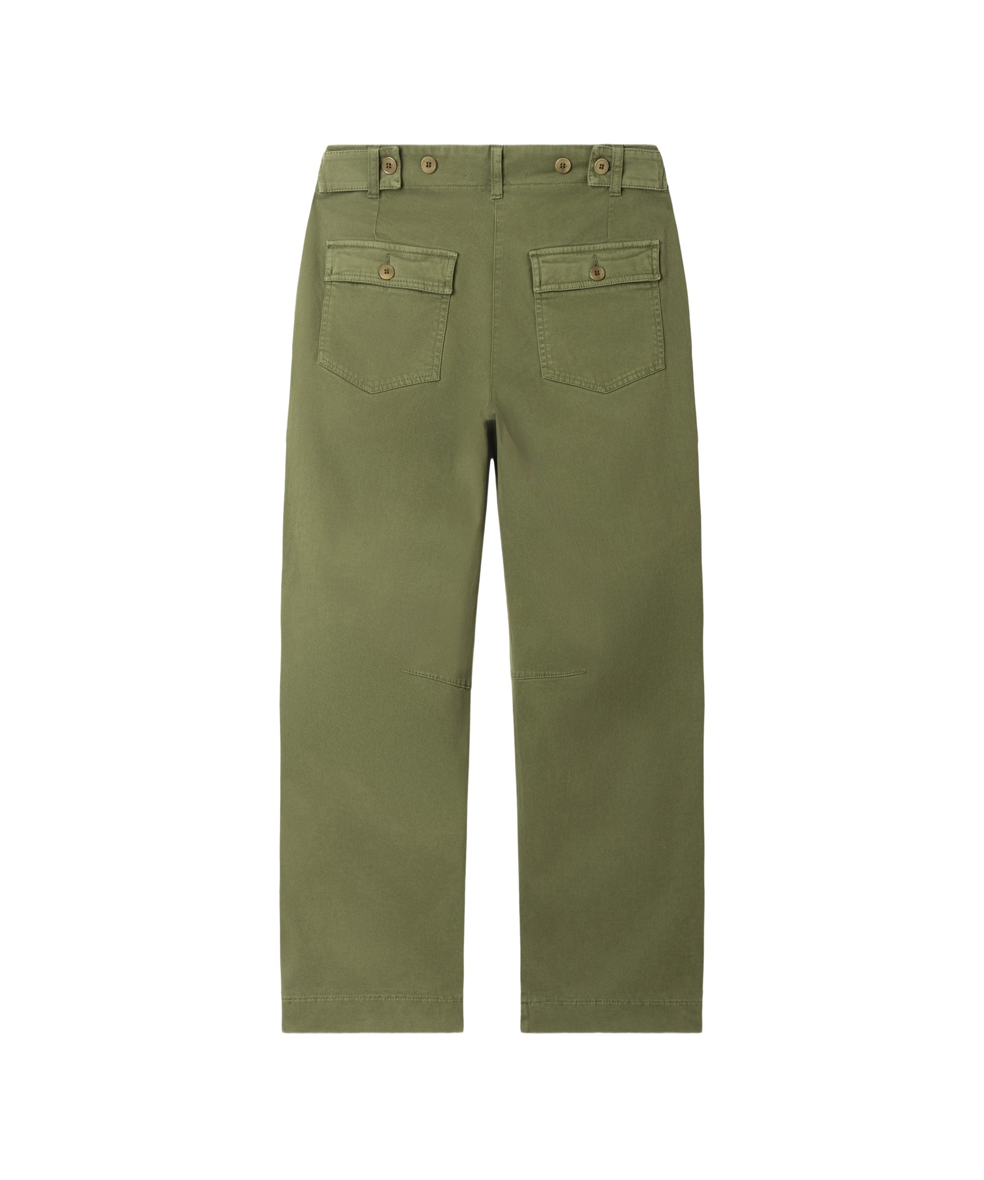 Cambio Stoffhose grün,Casual,Baumwolle,Unifarben,Barrel Fit,Mittel