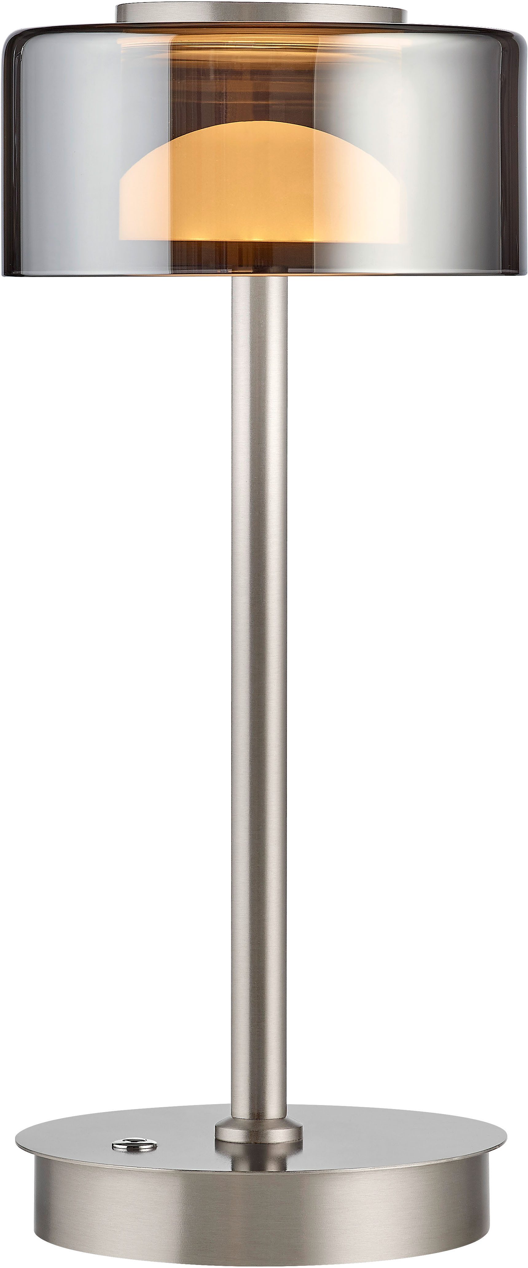 HELL höllisch gutes Licht LED Tischleuchte DUNE, LED fest integriert, Extra-Warmweiß, Tastdimmer, Dim to warm