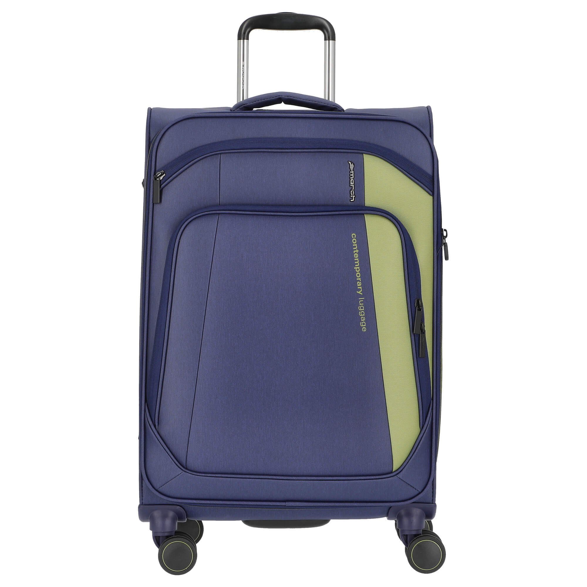 March15 Trading Trolley Seychelles - 4-Rollen-Trolley M 62 cm erw., 4 Rollen midnight blue