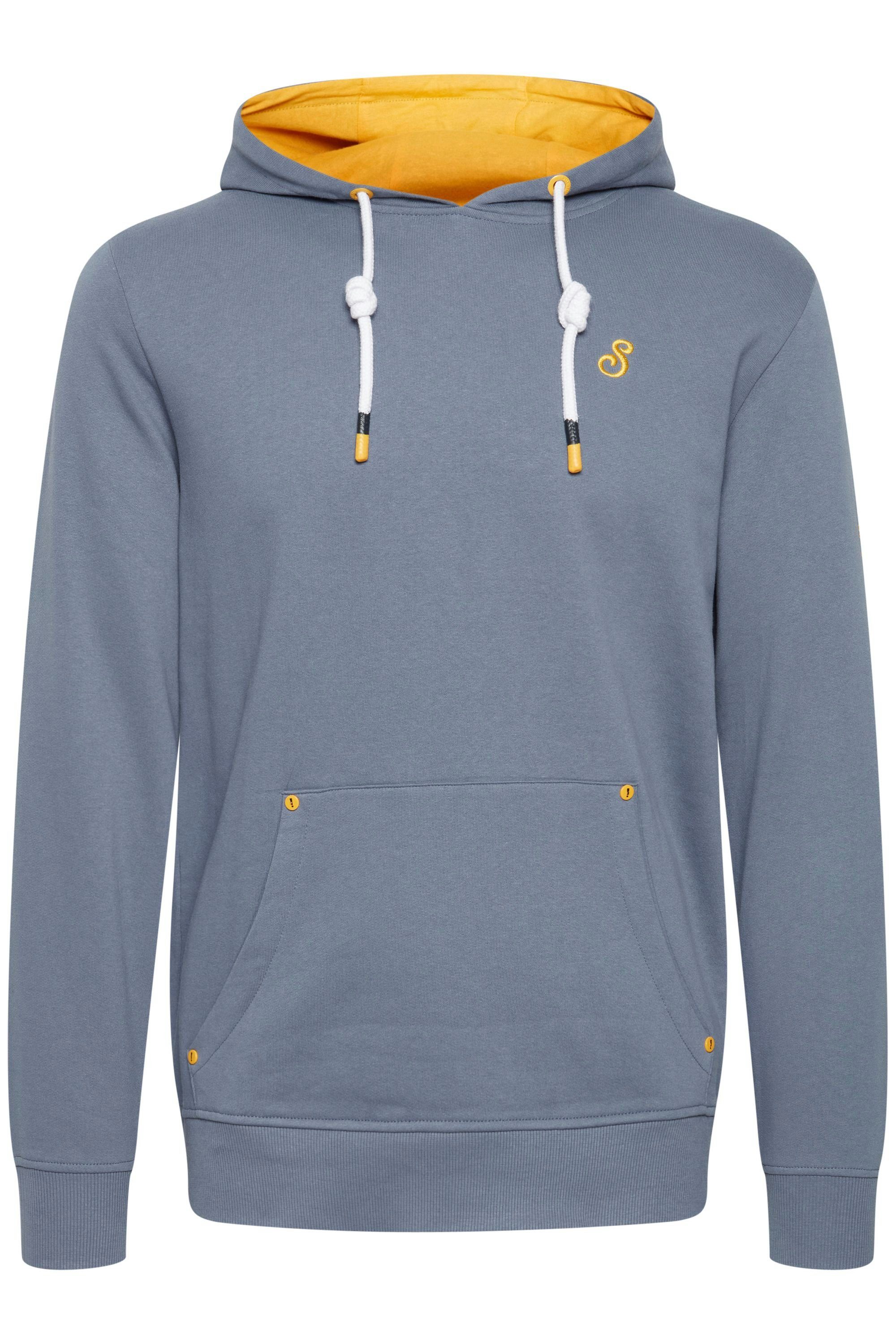 (183918) farblichen kontrastreichen Details Hoodie Blue mit SDKenan Kapuzensweatshirt China !Solid