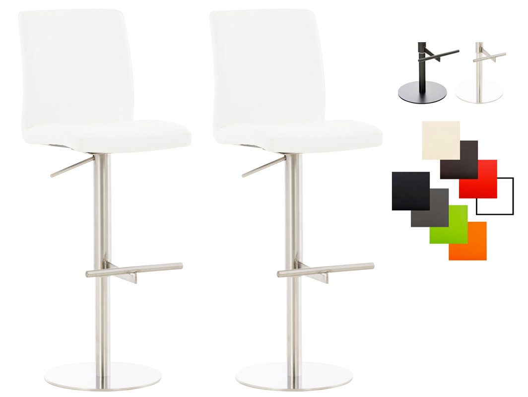 CLP Barhocker Cadiz Kunstleder (Set, 2er), Kunstleder, höhenverstellbar, bis 240 kg
