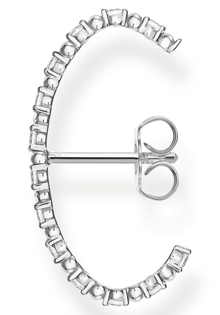 THOMAS SABO Single-Ohrstecker weiße Steine silber, mit Zirkonia (synth)