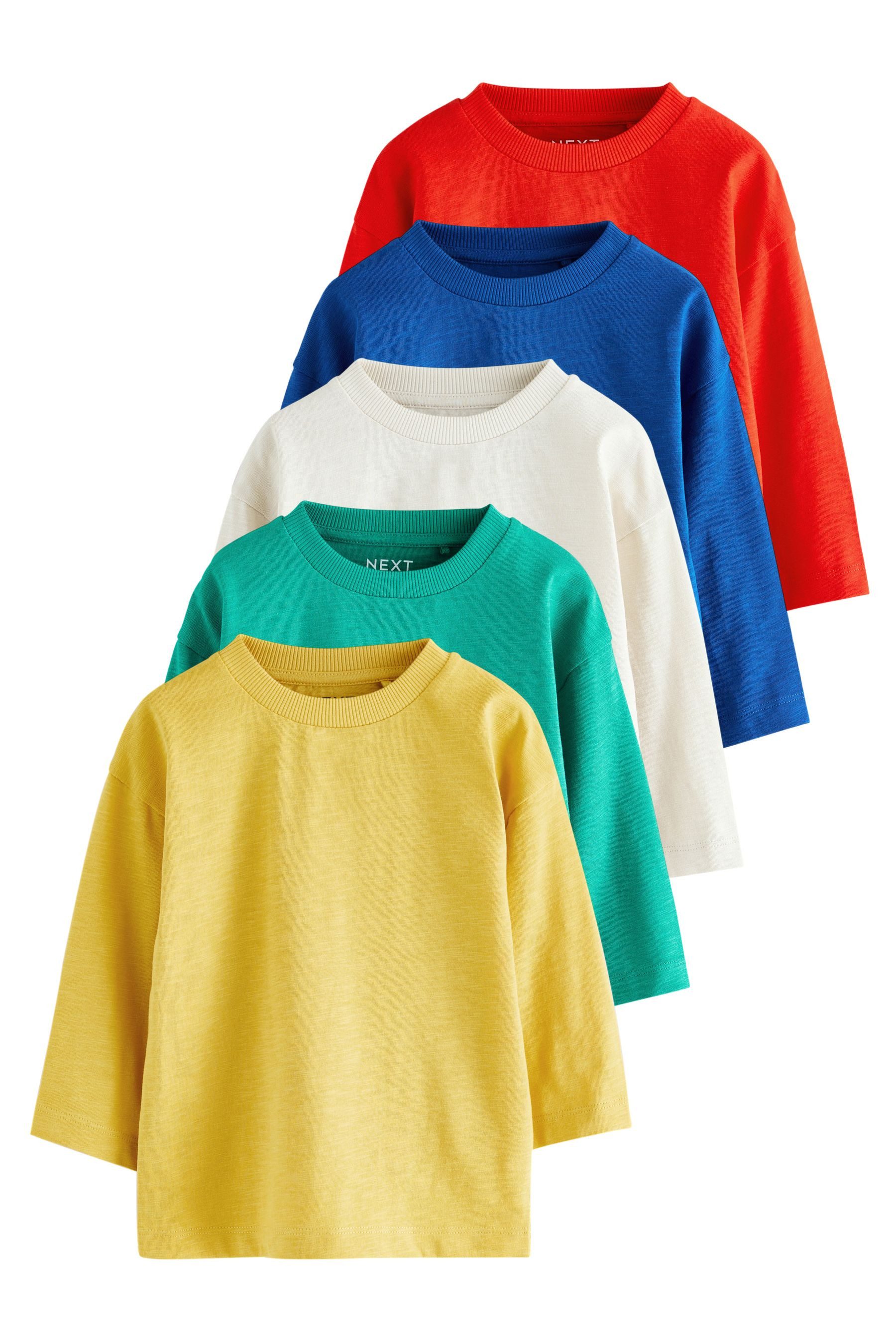 Next Langarmshirt Langarm-Shirts, 5er-Pack (5-tlg) günstig online kaufen