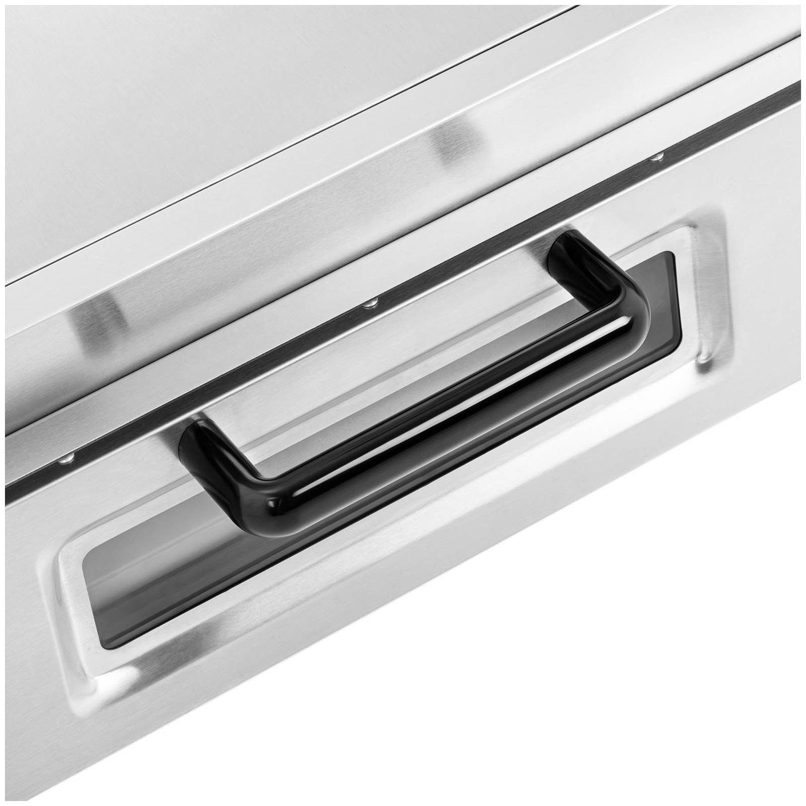 Royal Catering Pizzaofen Ø 60 cm Flammkuchenofen Pizza Backofen Glastür 1 Kammer 350°C Timer