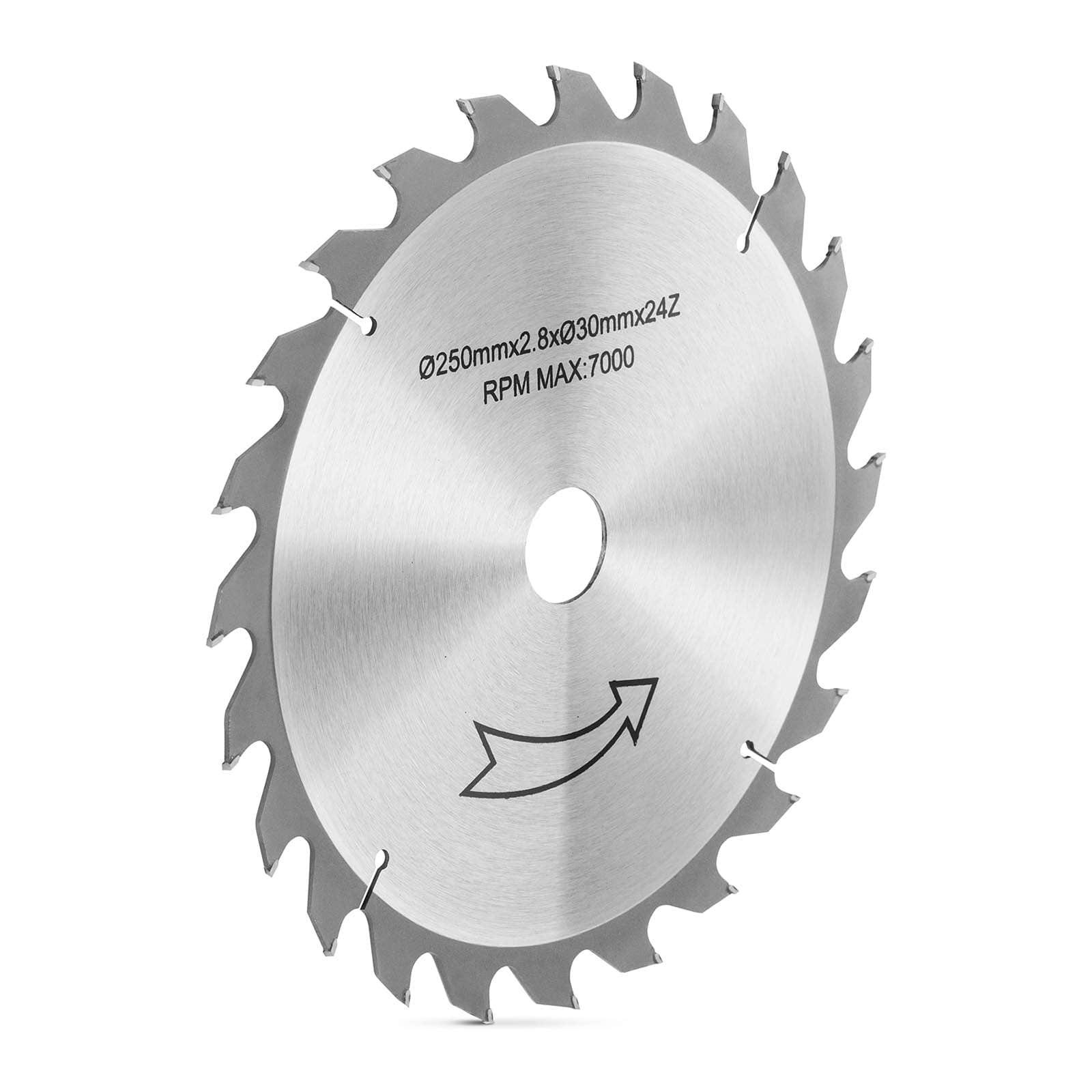 30 Tischkreissägeblatt Elektro-Multifunktionswerkzeug Kreissägeblatt 250 mm MSW Sägeblatt mm MSW Bohrung