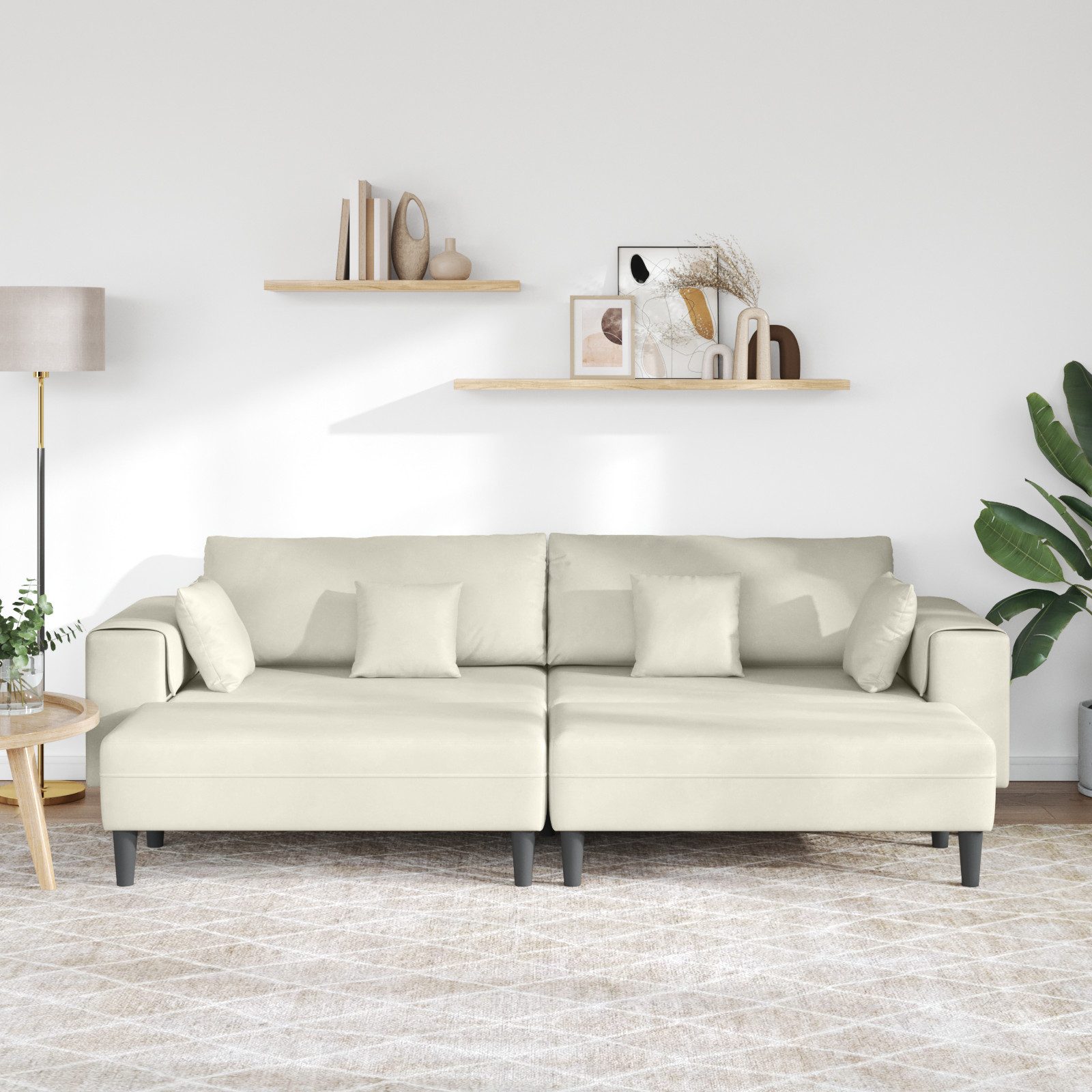 vidaXL Sofa Samt Sofa mit Kissen günstig online kaufen