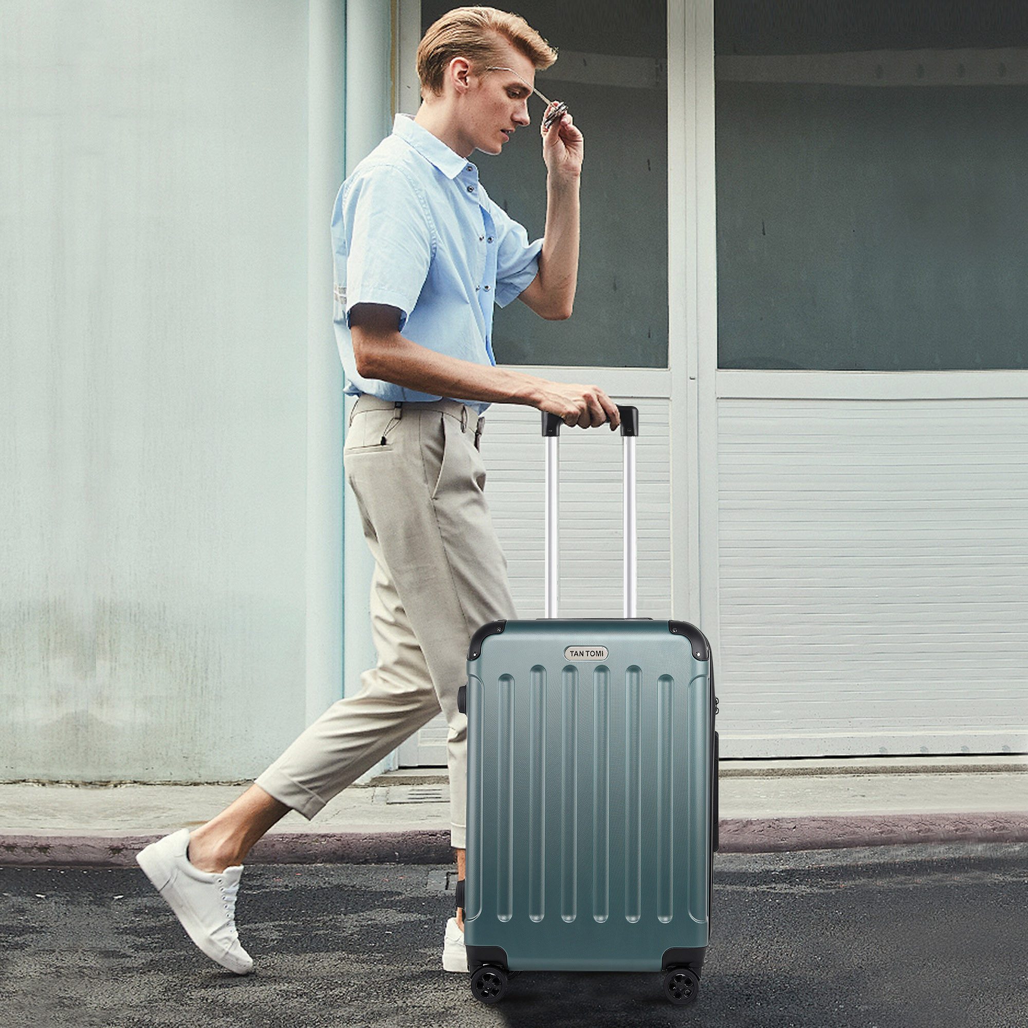 TAN.TOMI Hartschalen-Trolley ABS Handgepäck Koffer Rollkoffer Reisekoffer H günstig online kaufen