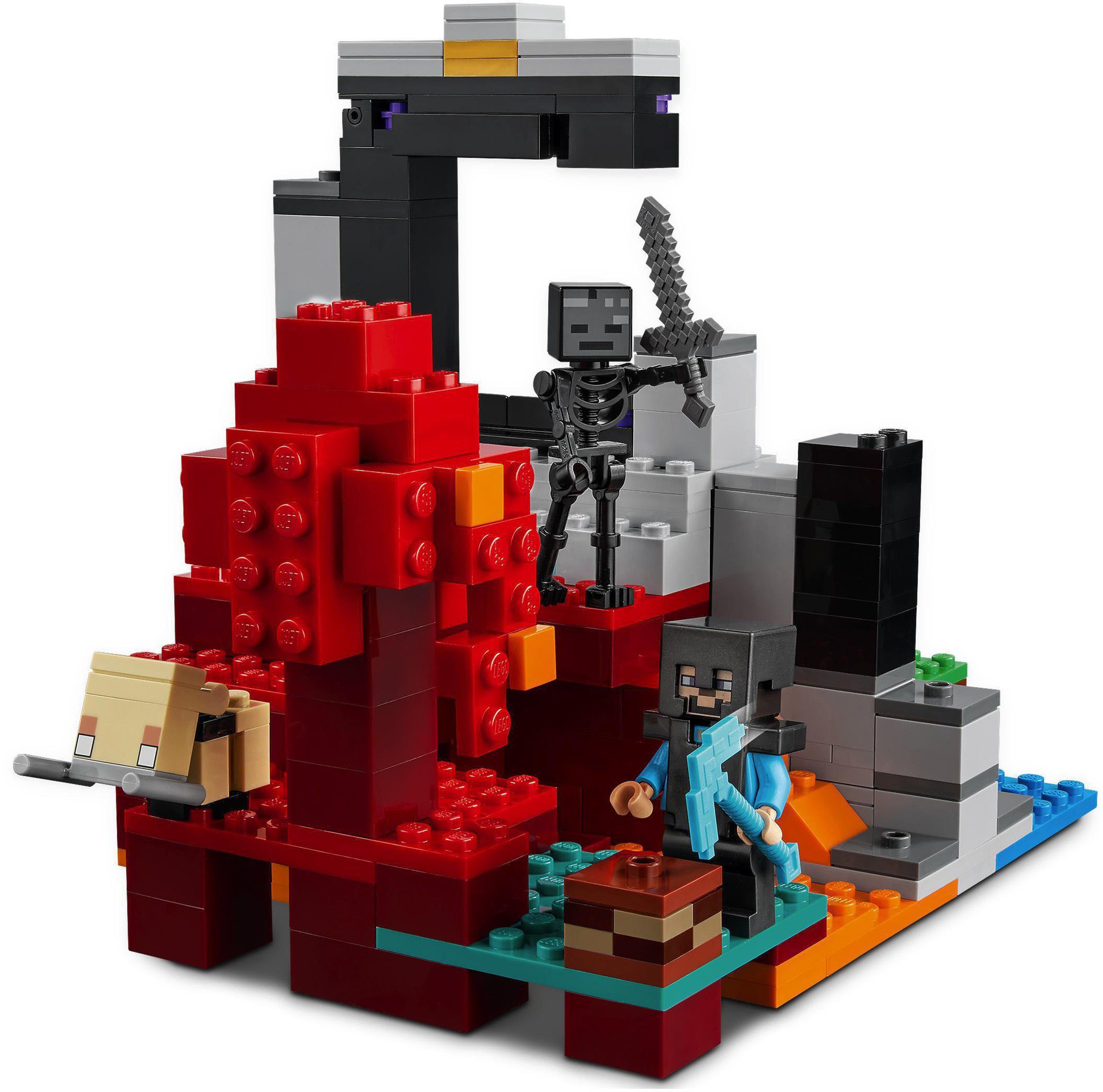 LEGO® Konstruktionsspielsteine in Made Portal Das (21172), LEGO® Europe zerstörte St), Minecraft™, (316