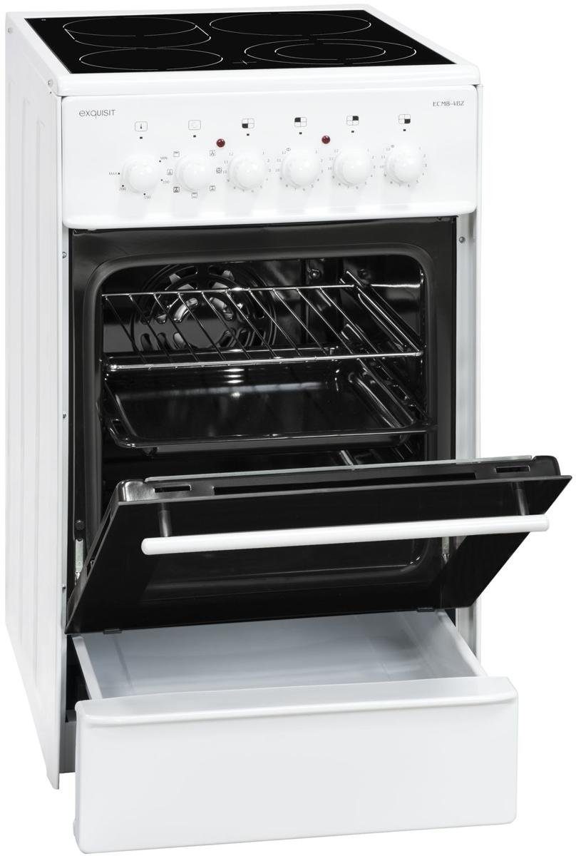 exquisit Elektro-Standherd Exquisit ECM 8-4.1 BZ EEK: A Elektro-Standherd, 46L, 2000W