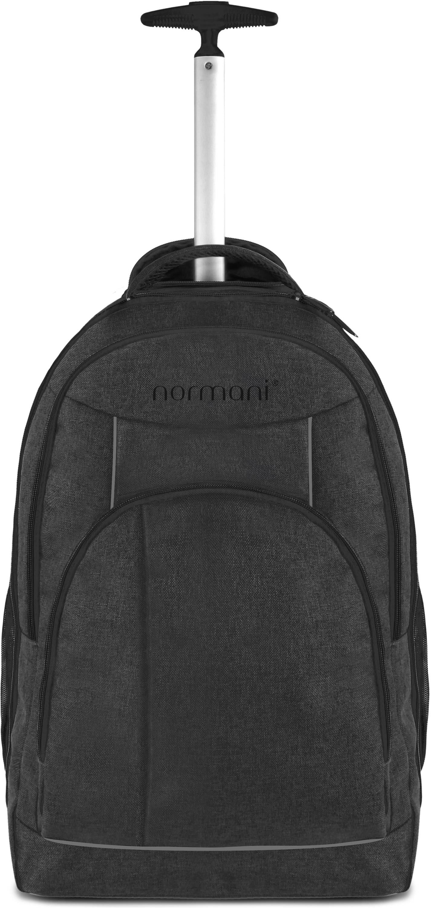 normani Reisetasche Rucksack mit Trolleyfunktion 30 Liter Yori, Trolley-Rucksack mit Rollen