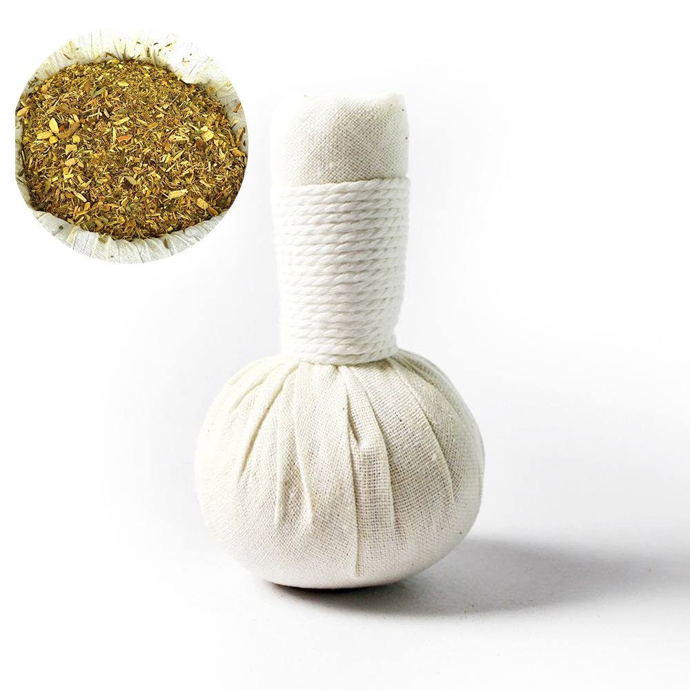 Kitama Kräuterkissen Kräuterstempel Thai Kräuter 100g für traditionelle Massagen & Wellness, 20 Stück, 20-tlg.