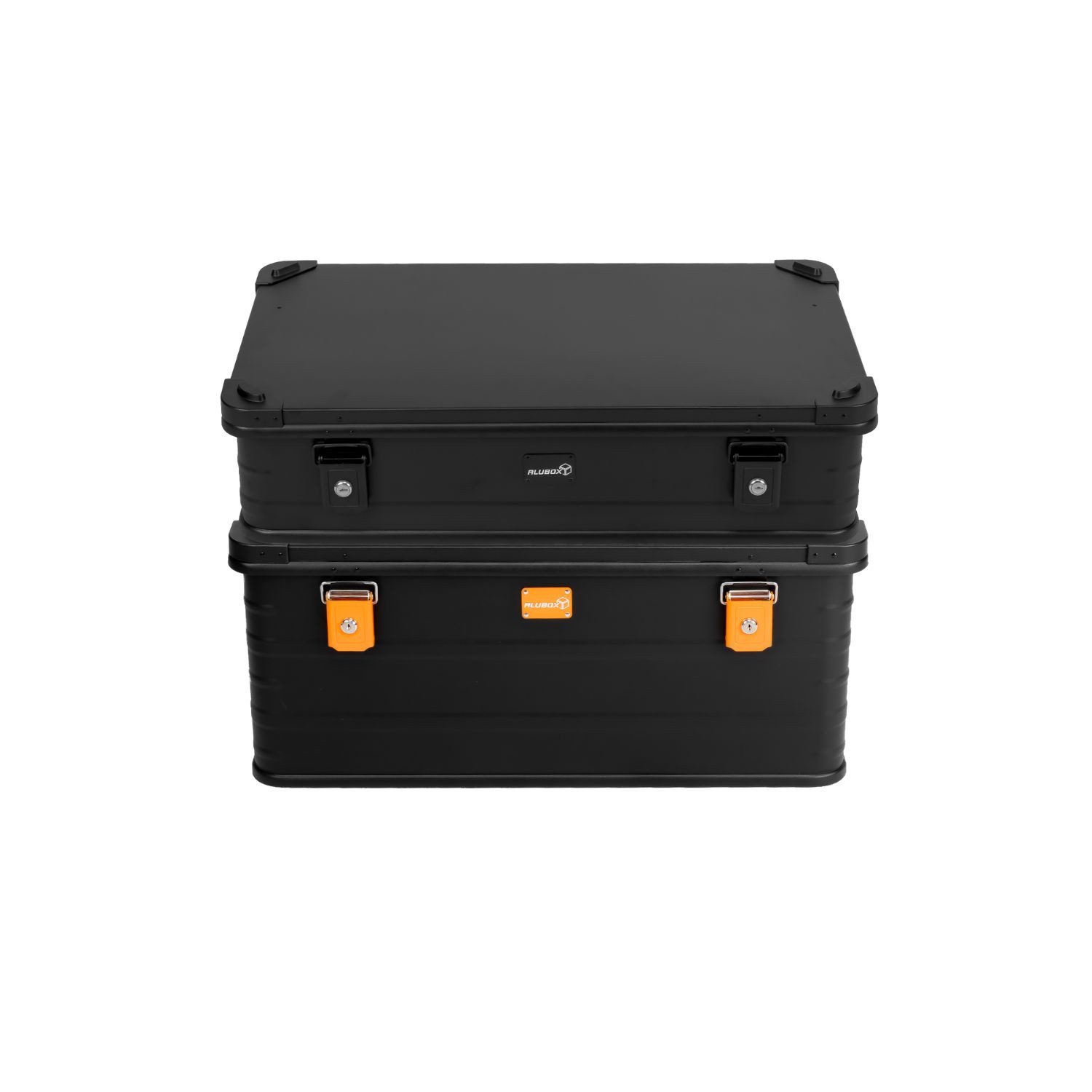 ALUBOX Aufbewahrungsbox Alukiste 92 Liter stapelbar, abschließbar - leicht und robust - 79 x 45 x 35 cm