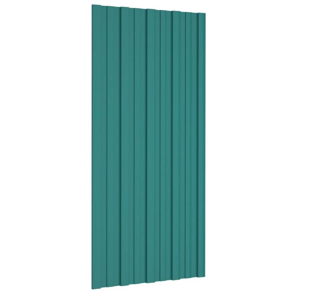 Thumbnail - vidaXL Deckenplatten Dachpaneele 36 Stk. Verzinkter Stahl Grün 100x45 cm, (36-tlg)