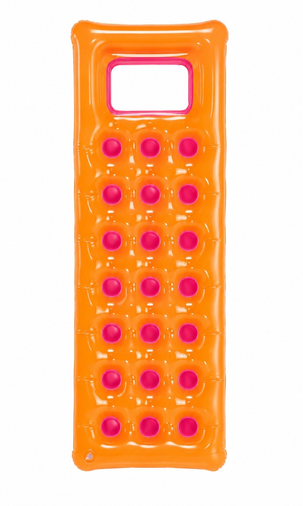 crivit Luftmatratze Luftmatratze Poolmatratze Schwimmliege 178x65 cm Orange, (Einzelartikel, 1-St), integriertes Sichtfenster