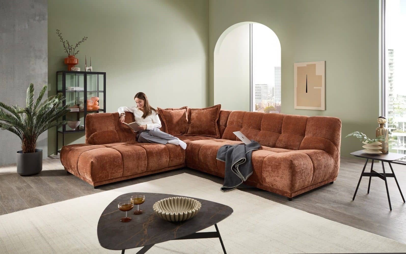 Myhomelando Ecksofa Itakus, mit hochwertigem Federkern