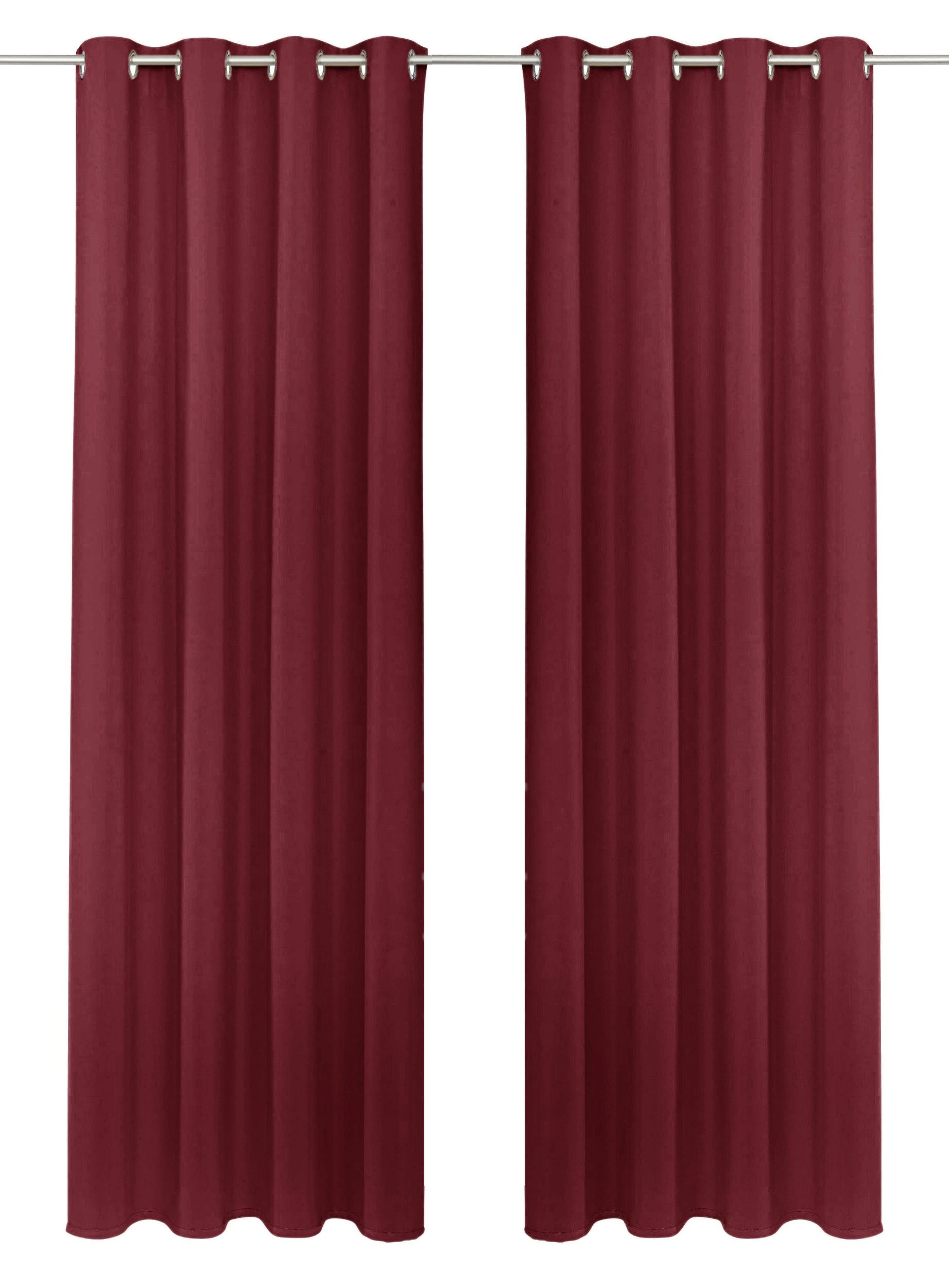 my home Gardine SOLA (1 St), Ösen, verdunkelnd, Polyester, blickdicht, Ösen günstig online kaufen