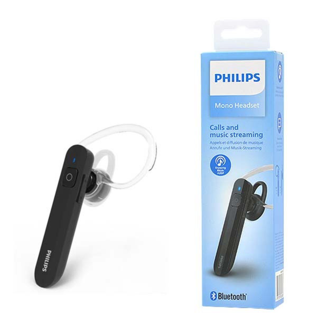 Philips Philips Bluetooth-Ohrhörer Schwarz 1 Phil-SHB1603/10 Verlängerungskabel