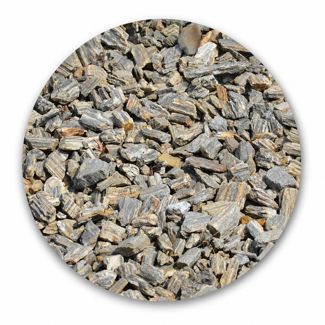 Best for Garden Kieselsteine Steinrindengneis (32-63mm) – Naturstein für die Landschaftsgestaltung, (Zierkies / Naturstein Dekosteine, 1 St., Naturstein Steinrinde Gneis 25 kg Sack), Naturprodukt,wetterfest & frostbeständig,dekorative Flussstein-Optik