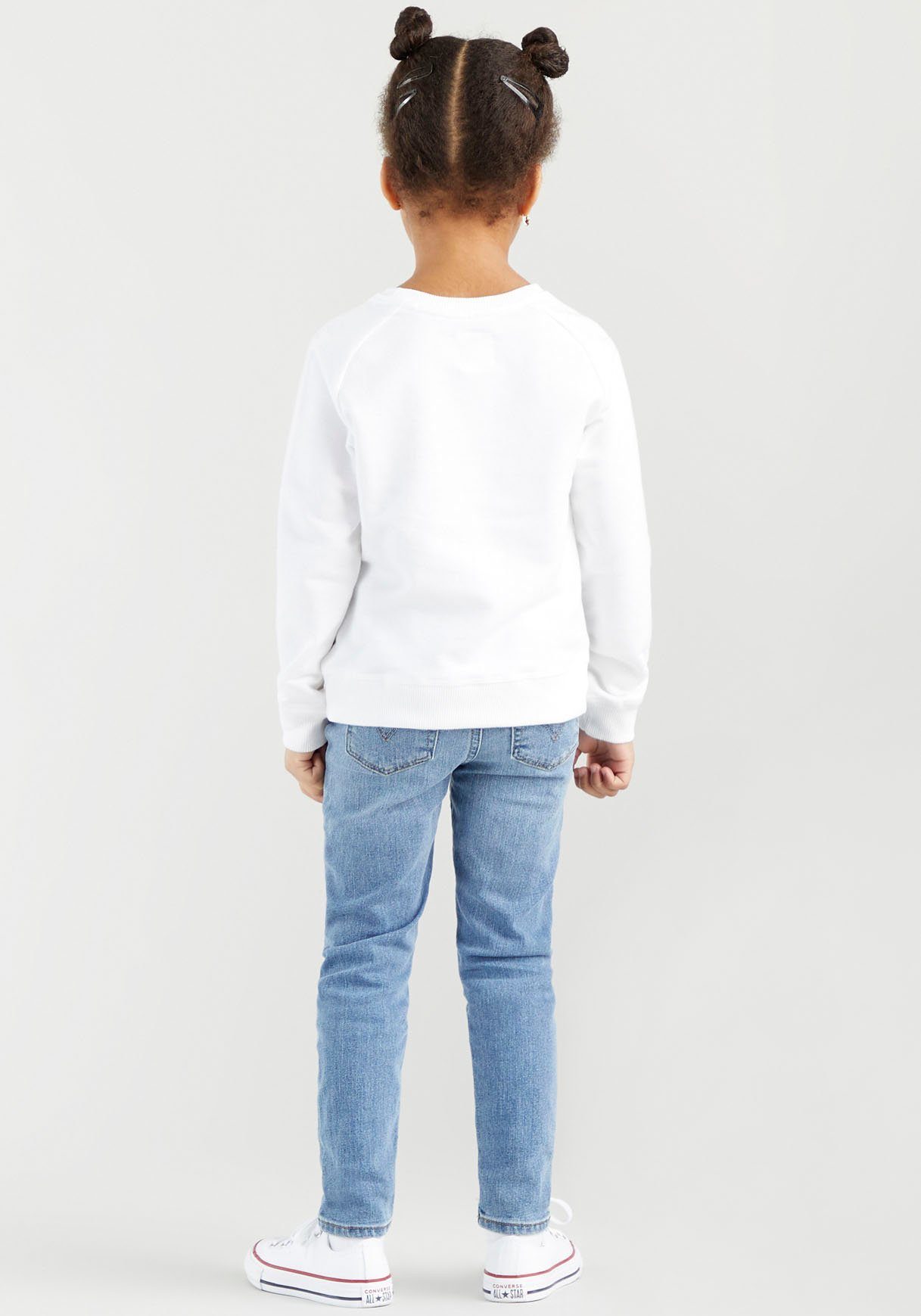 Levi's® Kids Sweatshirt CREWNECK GIRLS BATWING SWEATSHIRT weiß for