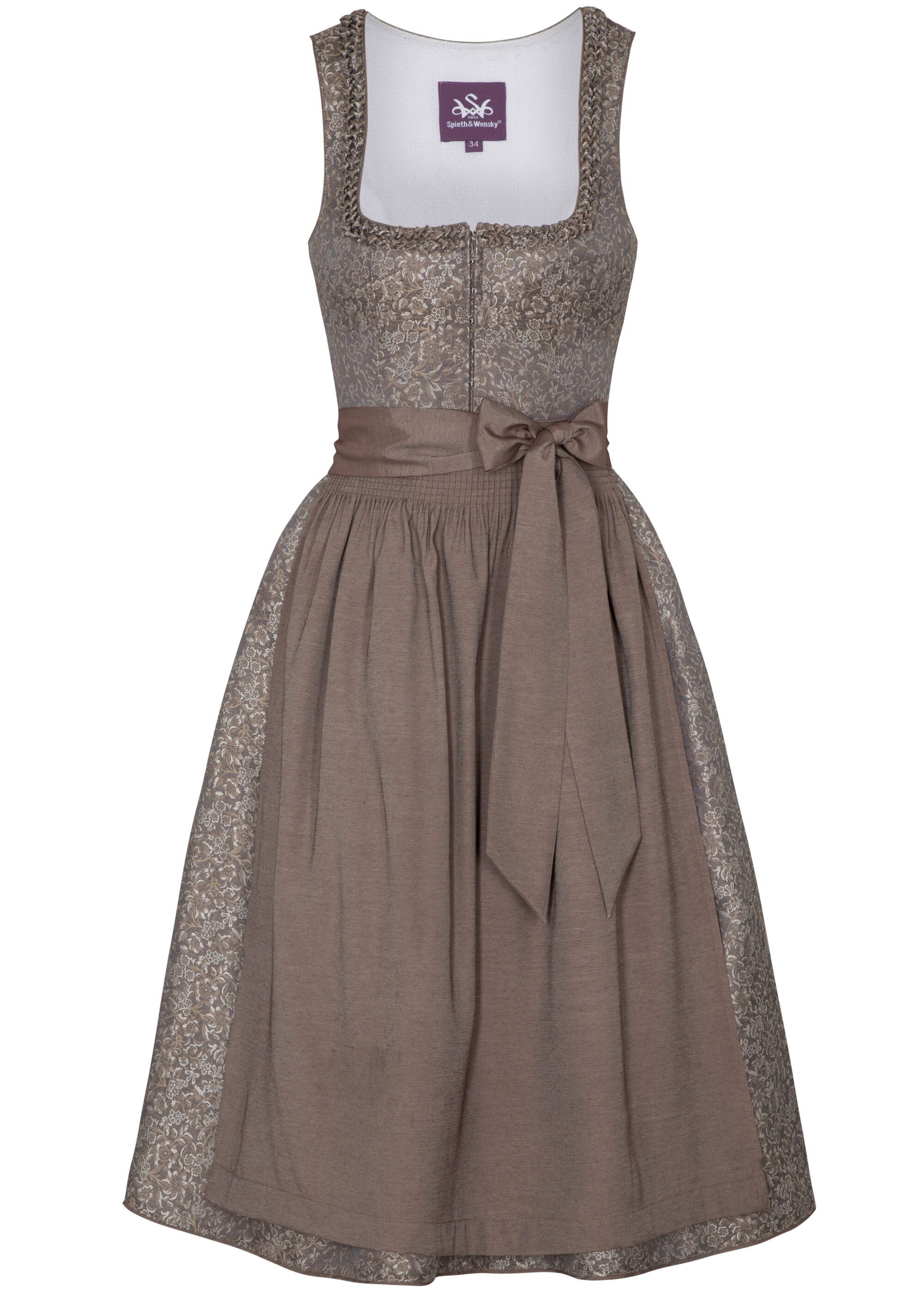 Spieth & Wensky Dirndl Gesia (1-tlg) glänzende Schürze günstig online kaufen