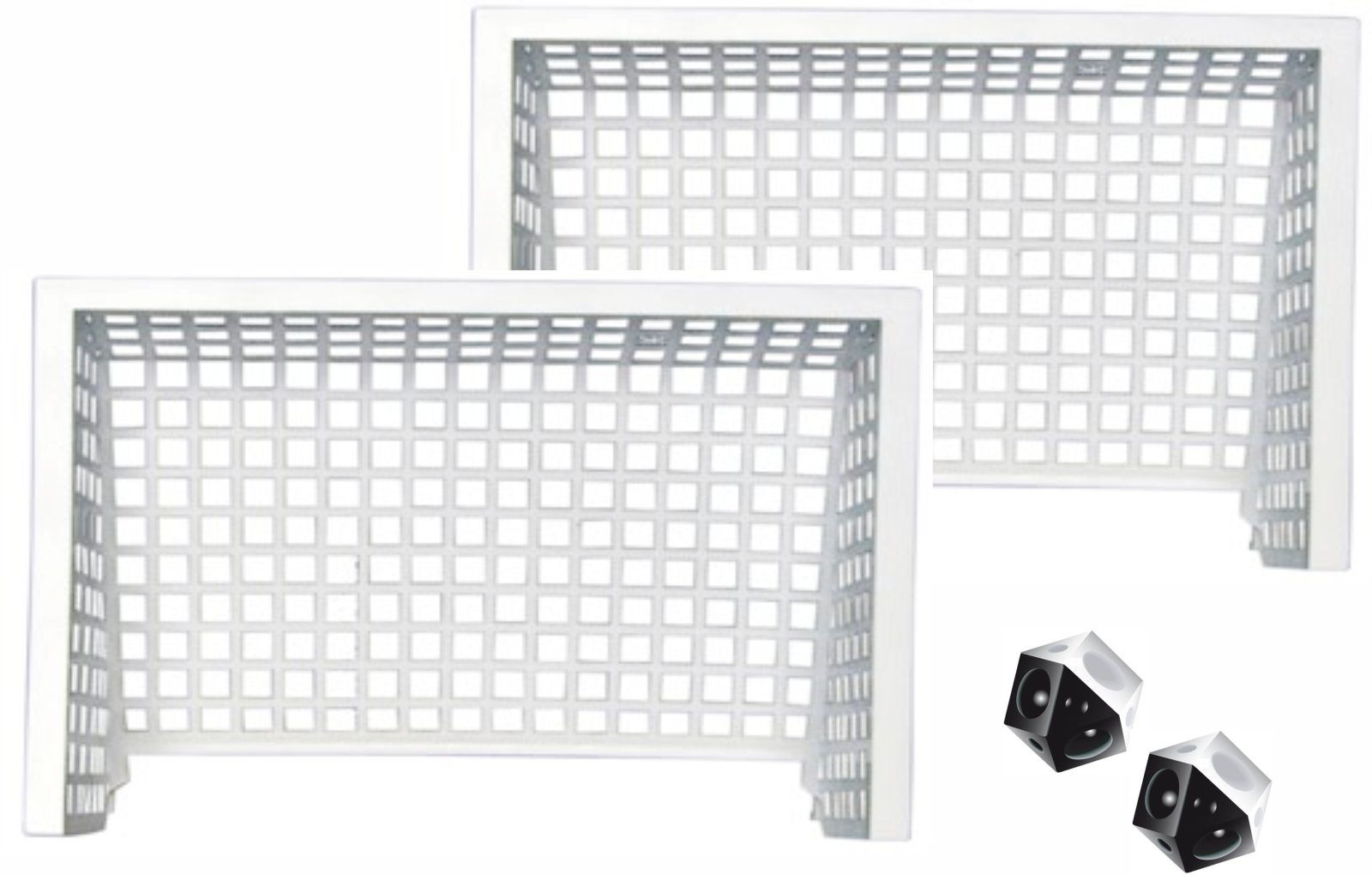 Tipp-Kick Tischfußballspiel Ersatztore Plastik 2 Stück Tor Set zwei Plastiktore, 2 x Ball