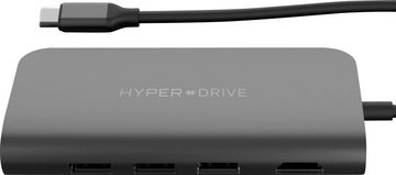 Hyper »POWER 9-in-1 USB-C Hub« Adapter zu HDMI, RJ-45 (Ethernet), MicroSD-Card, SD-Card, 3,5-mm-Klinke, 3x USB Typ A, USB Typ C