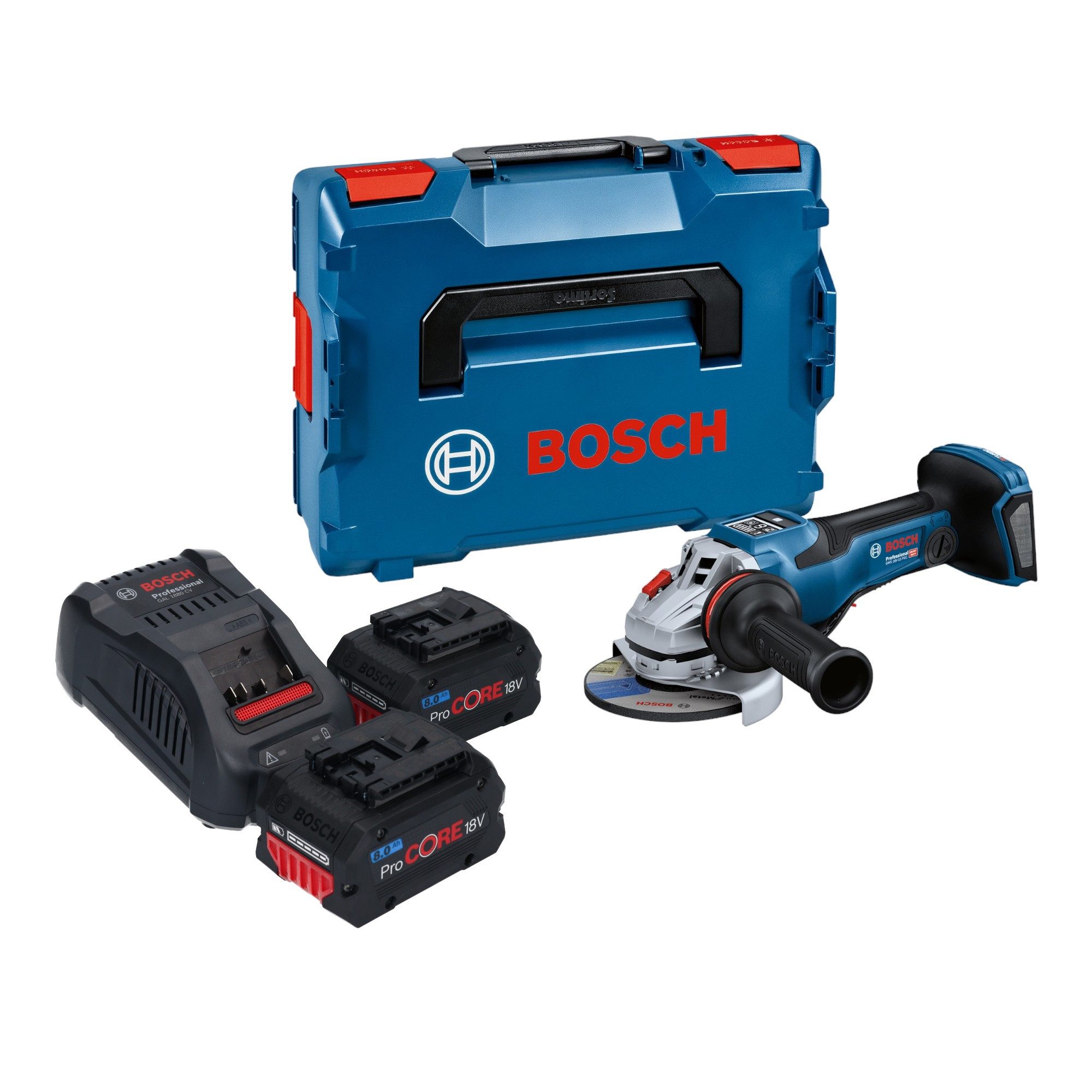 Bosch Professional Winkelschleifer GWS 18V-15 PSC 18V 125mm + 2x ProCORE Ak günstig online kaufen