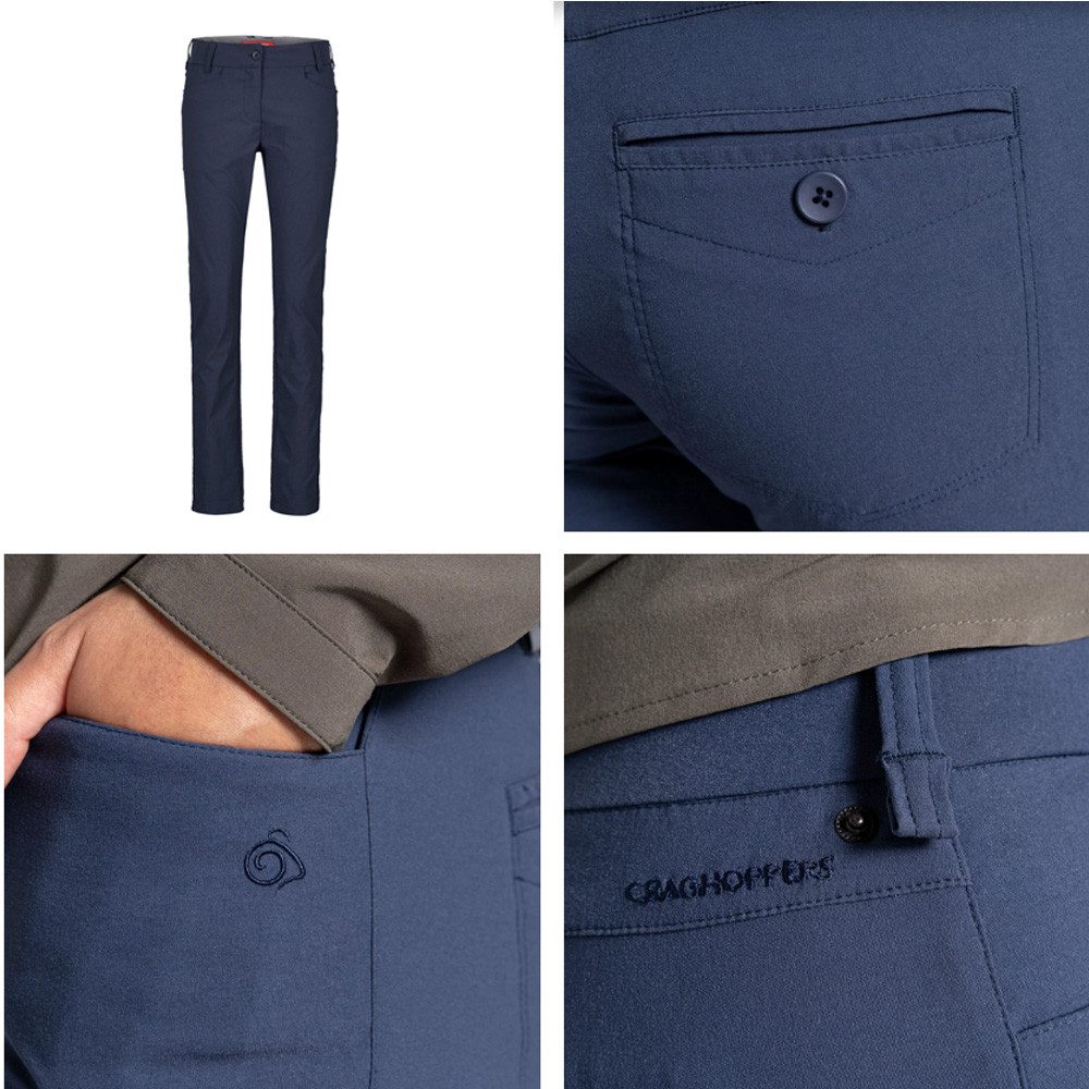 Craghoppers Leggings Craghoppers - Damen NosiLife Stretch Reise Trekkinghose Clara II, navy