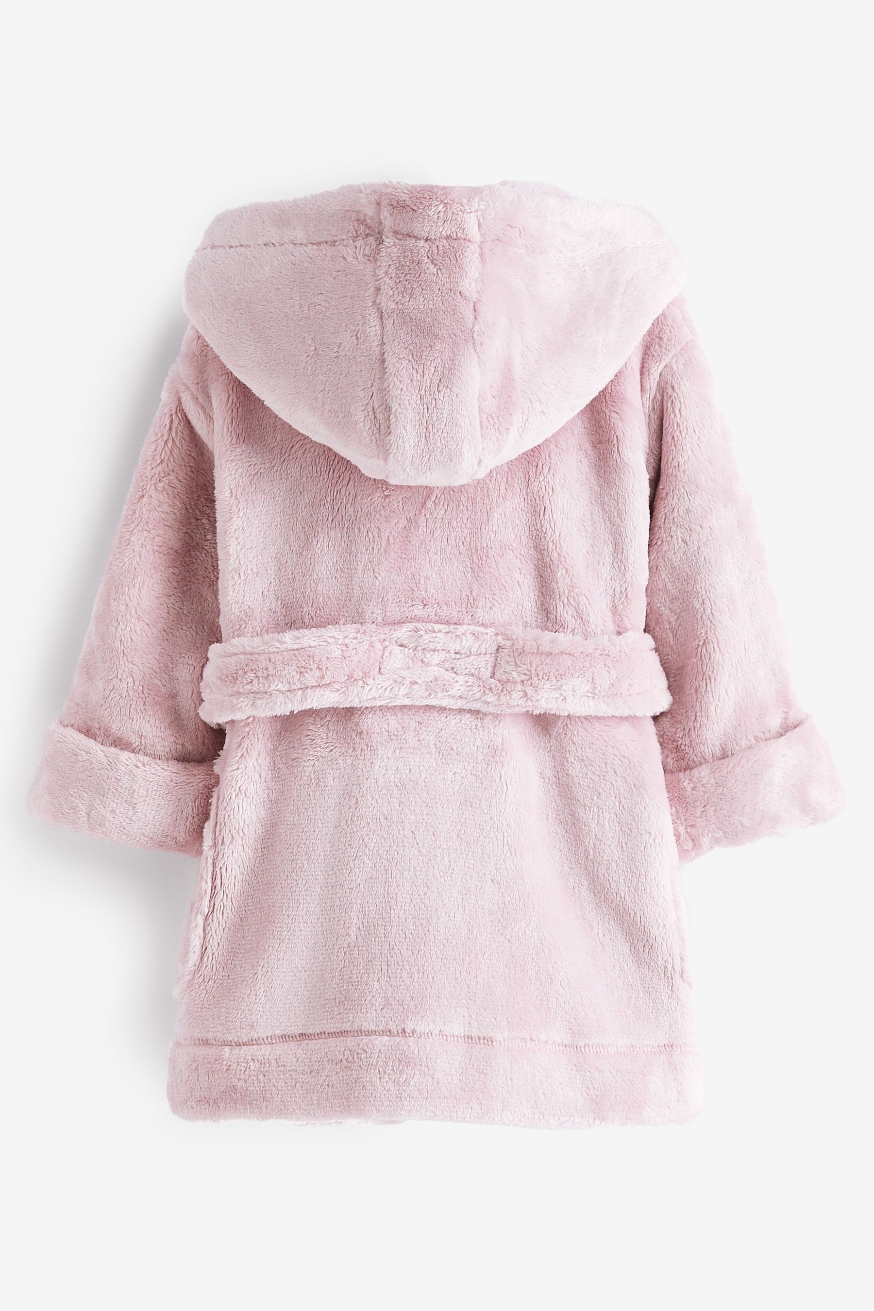 Weicher Pink Fleece-Morgenmantel, Kinderbademantel Polyester Next