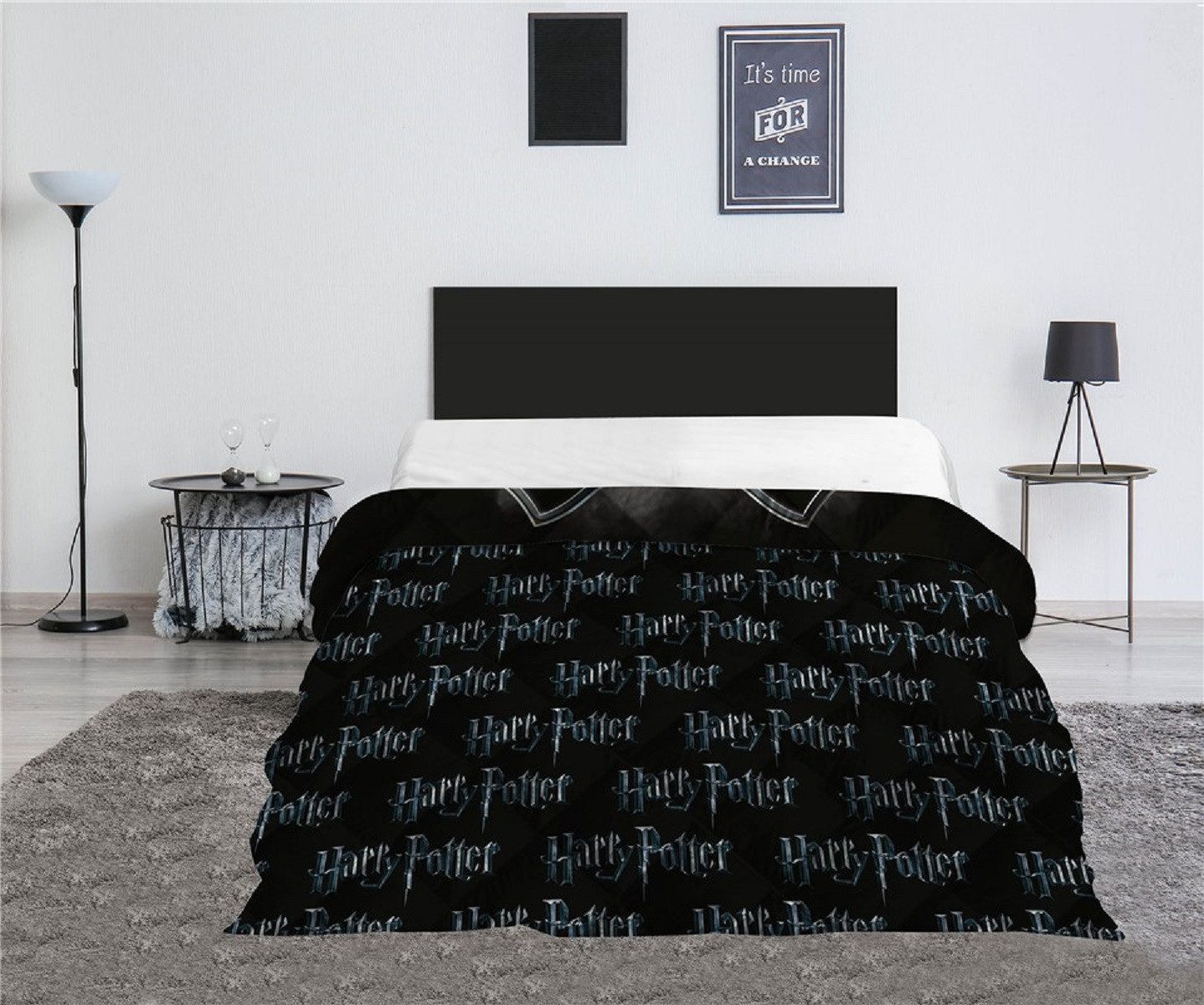 Wohndecke Decke – 240x220 cm, 100% Polyester für Kinderzimmer und mehr, Harry Potter