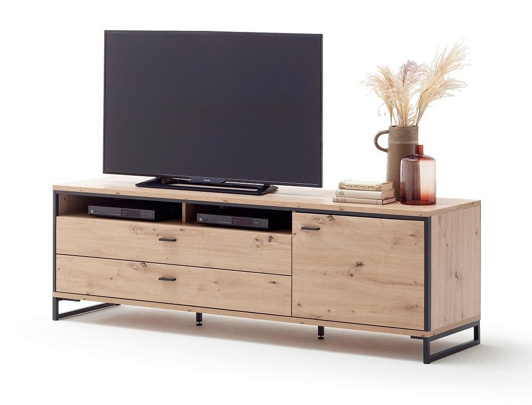 MCA furniture Wohnwand Wohnwand Anbauwand I Buenos Aires, Balkeneiche, 3-teilig, (3-St)