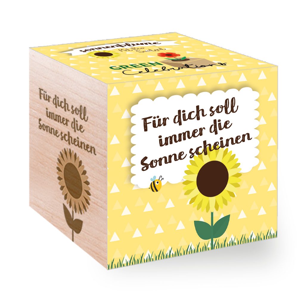 Feel Green Blumenerde Green Celebrations, Sonnenblume Für Dich Soll Immer Die Sonne Scheinen, (1-St)