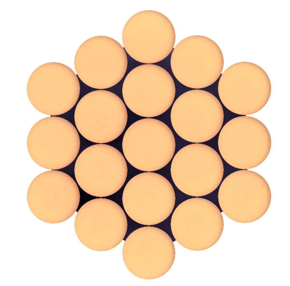 keepdrum Rods SV1 19 Stäbe Drumsticks (Gummigriff), 19 Holzstäbe