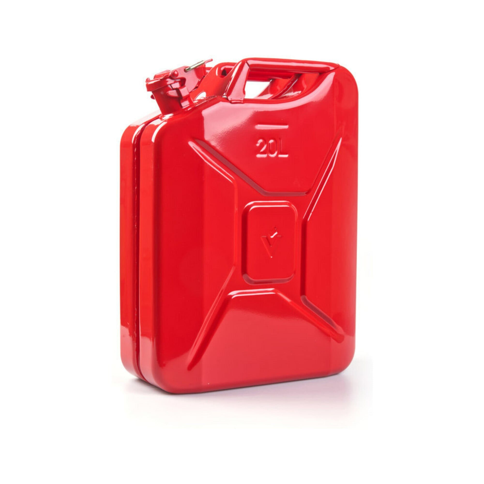 Valpro Benzinkanister Kraftstoffkanister Inh.20l Feuerrot RAL 3000 Stahlbl.