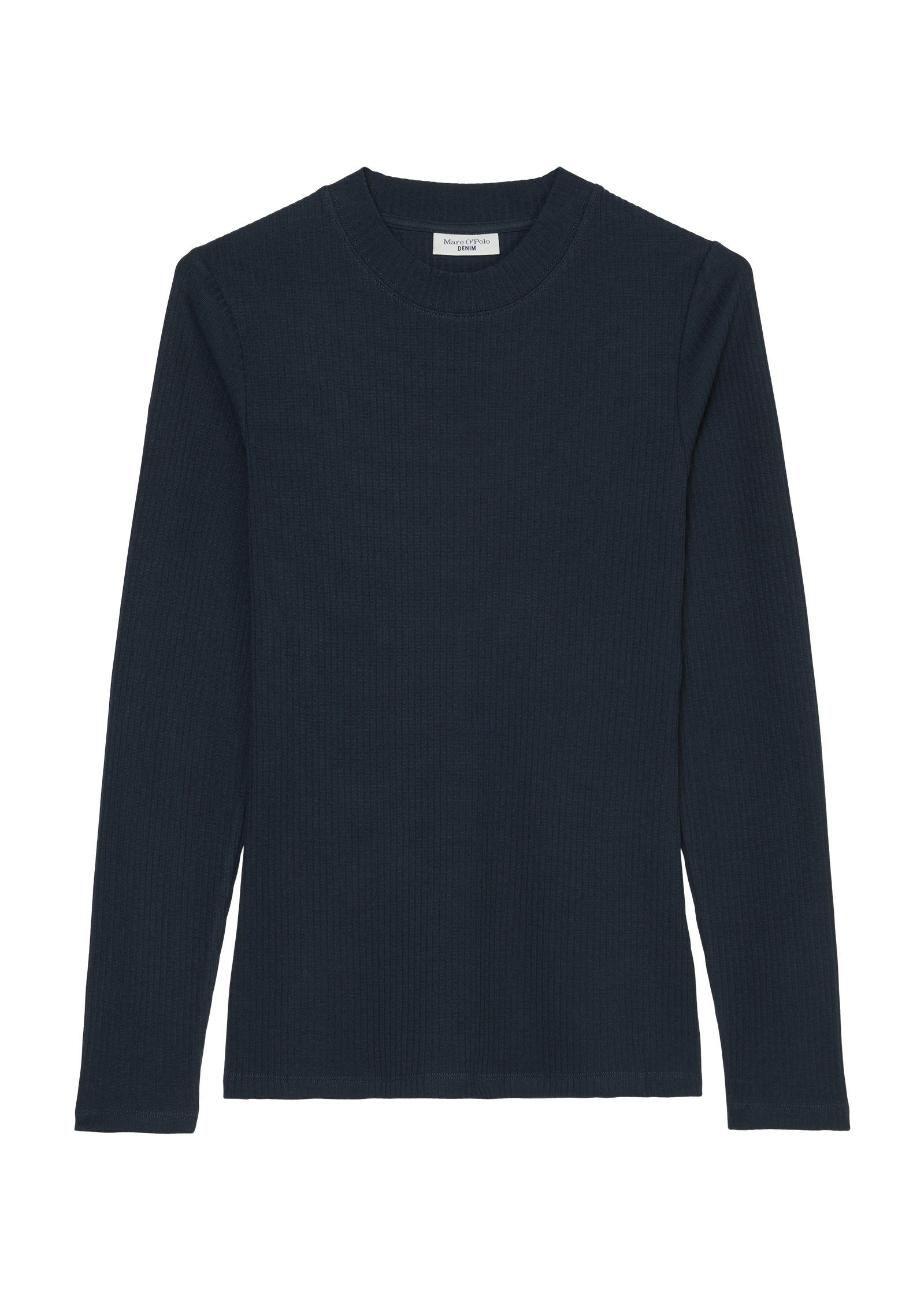 Langarmshirt Organic O'Polo Cotton-Jersey Marc aus blau DENIM